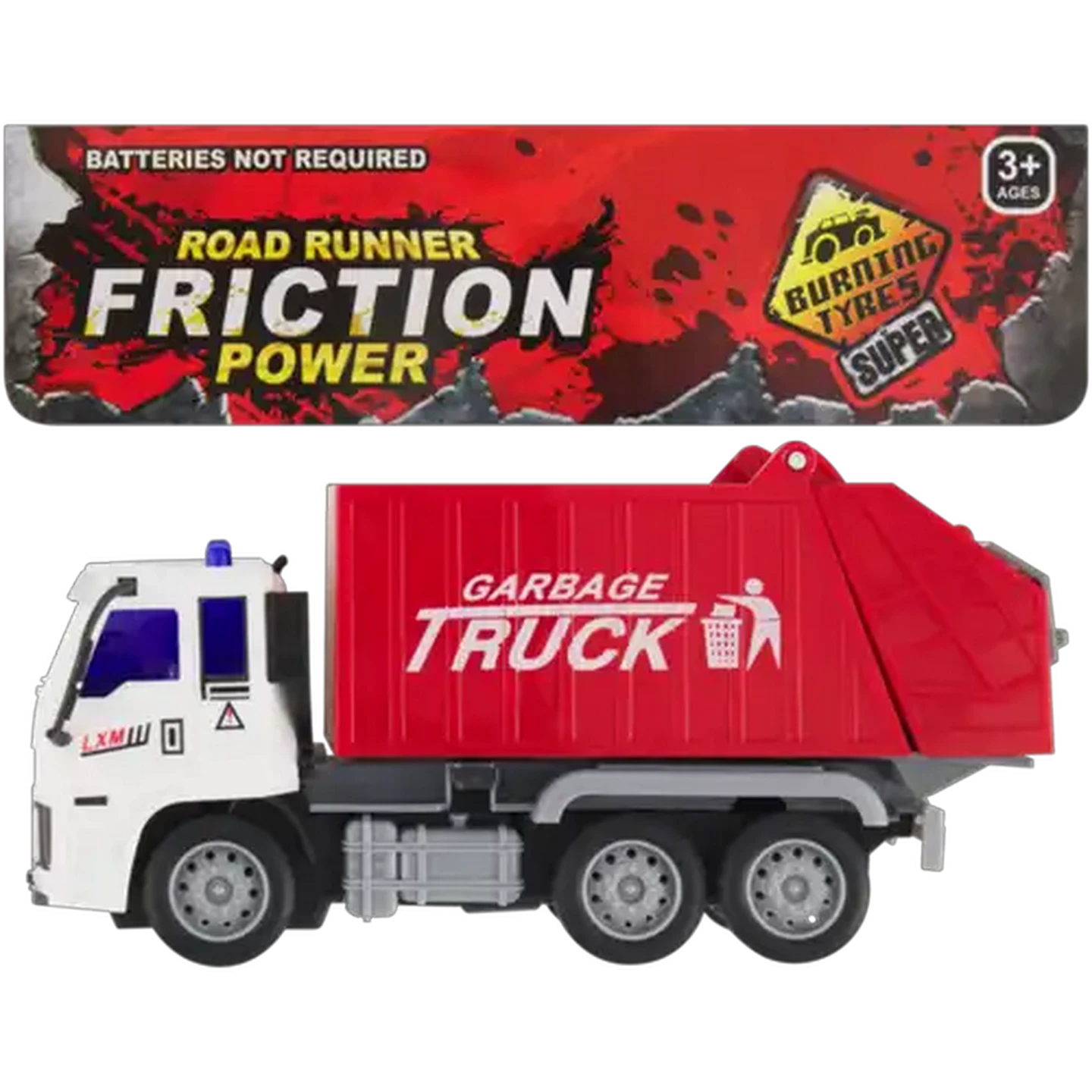 Checkers Sixty60 | Friction Garbage Truck Toy 20cm (Colour May Vary)