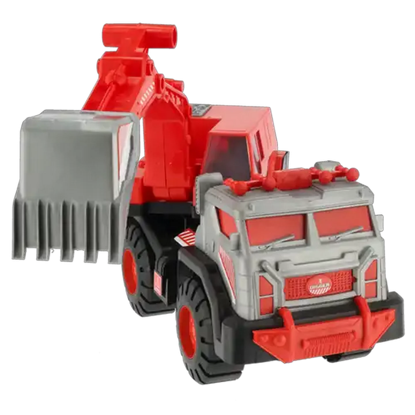 Image of Zeus Red & Grey Construction Digger