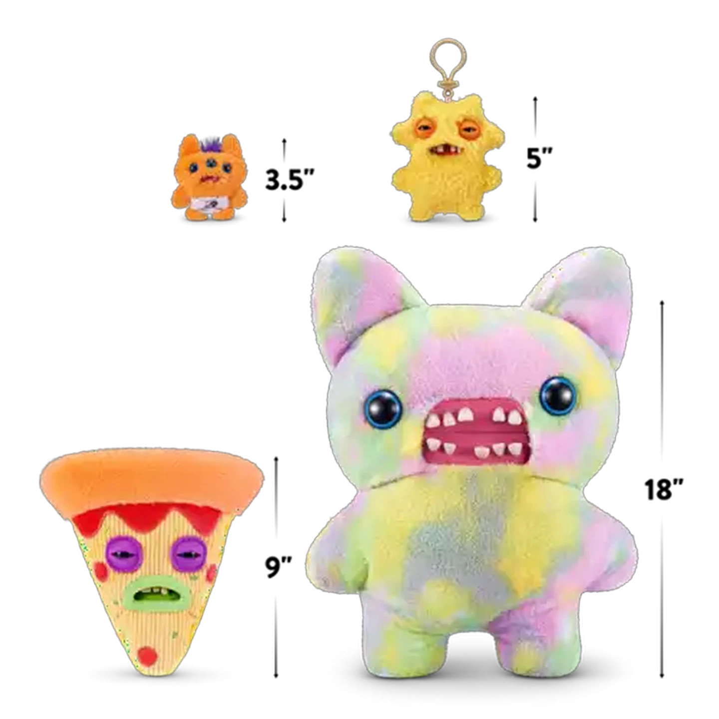 Fuggler FUGGALICIOUS　箱・内袋付き　ぬいぐるみ 2体セット Checkers Sixty60 | Fuggler Fuggalicious Plush 22cm (Type May Vary)