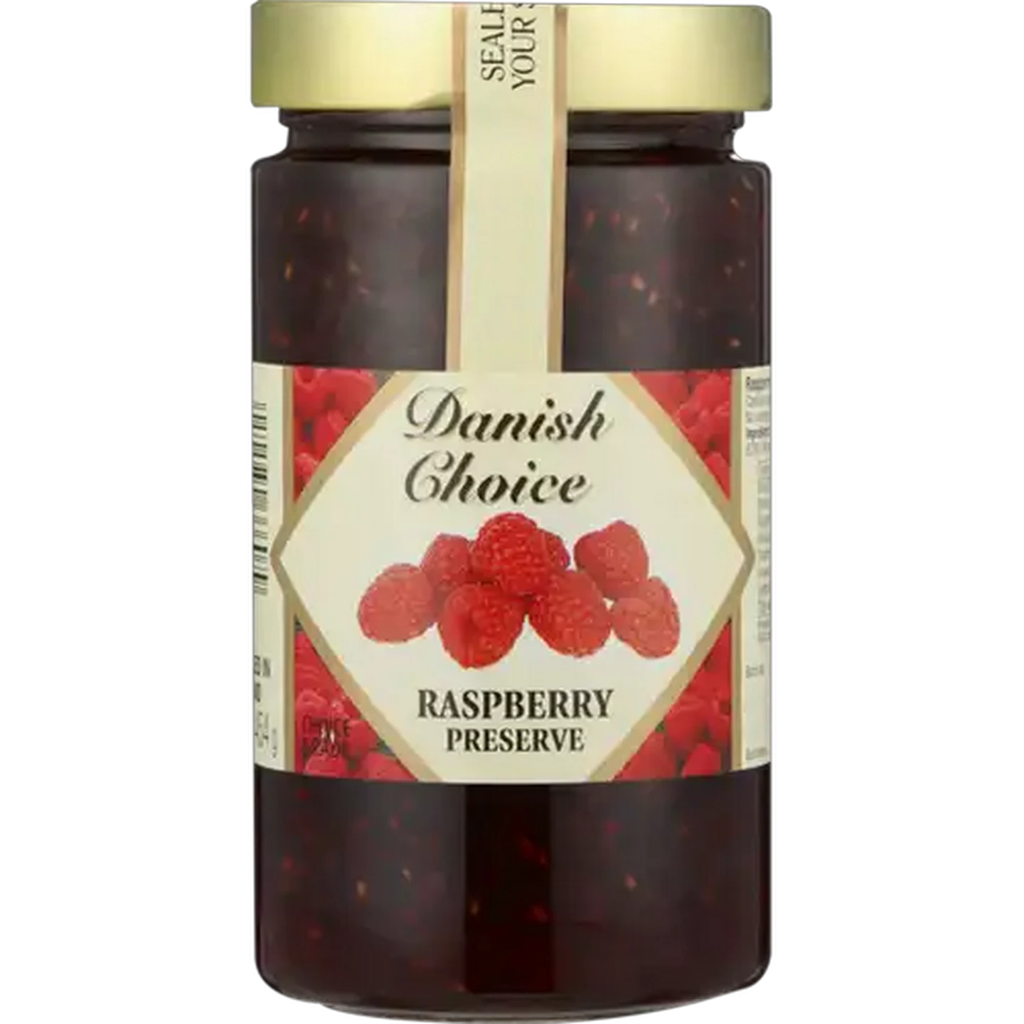 Image of Danish Choice Raspberry Preserve Jam 454g