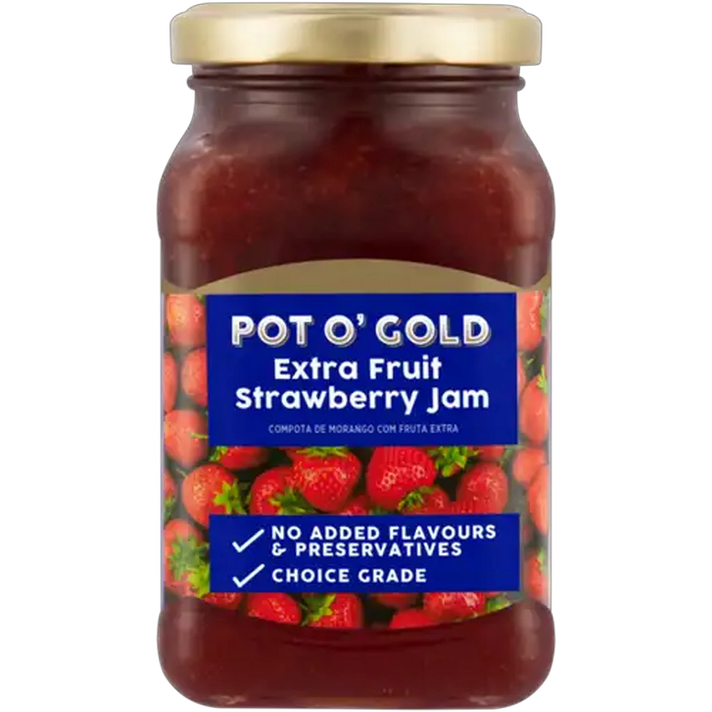 Image of Pot O' Gold Extra Fruit Strawberry Jam 340g