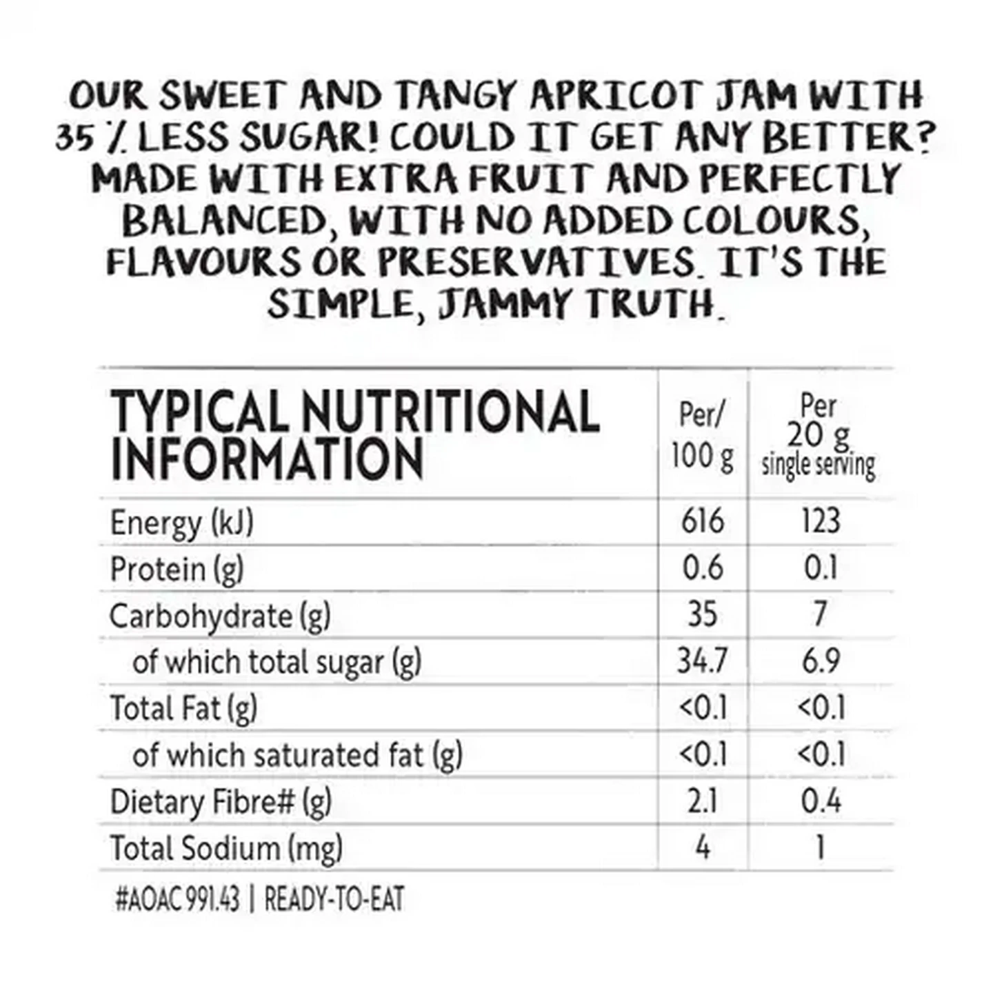 Image of Simple Truth Extra Fruit Apricot Jam 290g