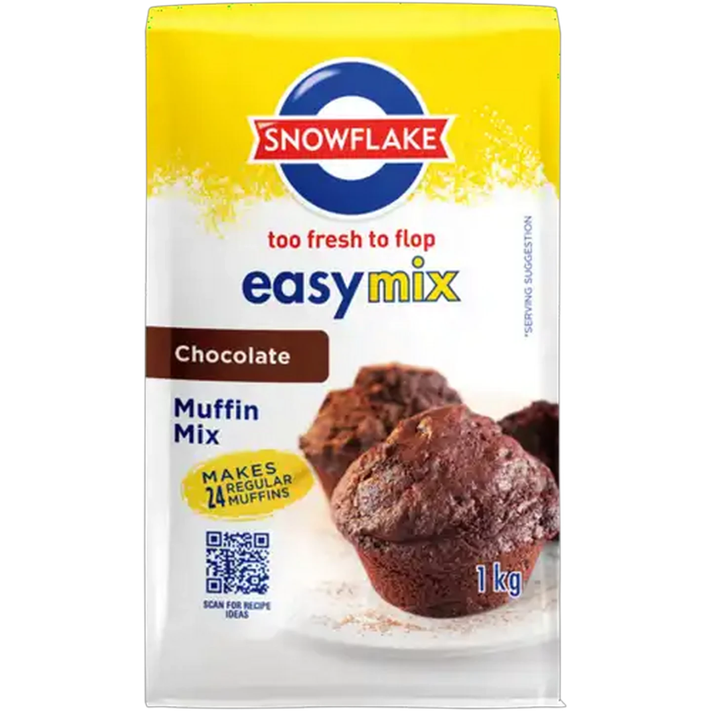 Image of Snowflake Chocolate Flavoured Muffin Mix 1kg