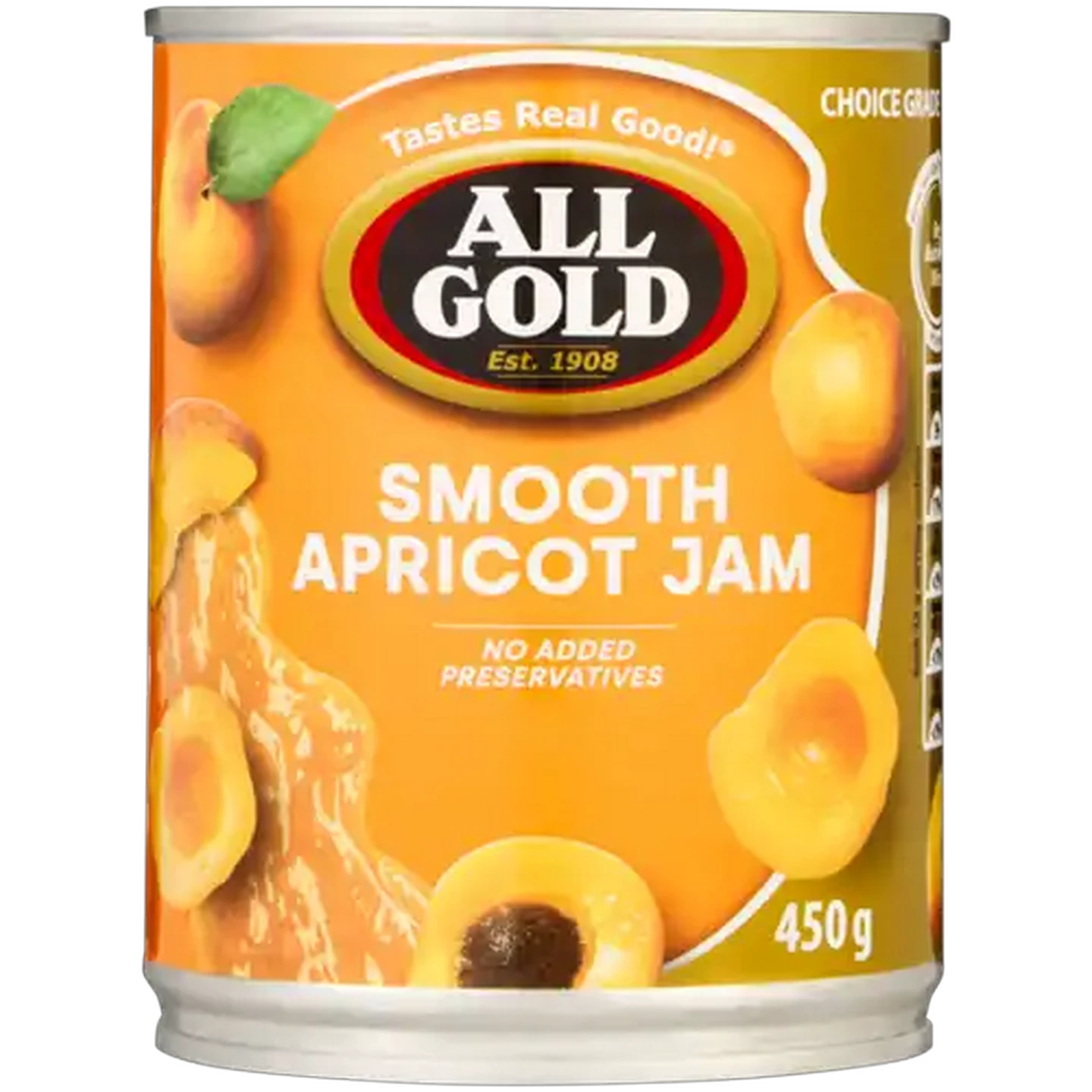Image of ALL GOLD Smooth Apricot Jam 450g