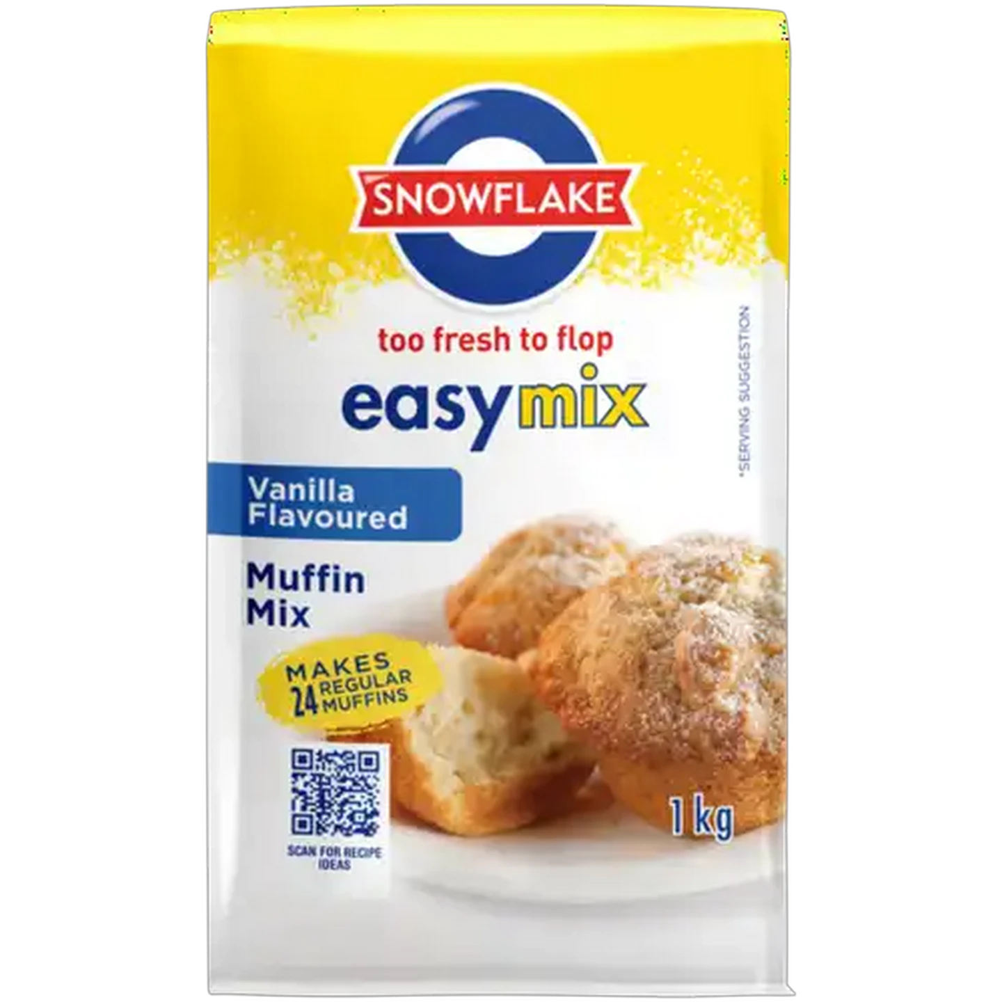 Image of Snowflake Vanilla Flavoured Muffin Mix 1kg