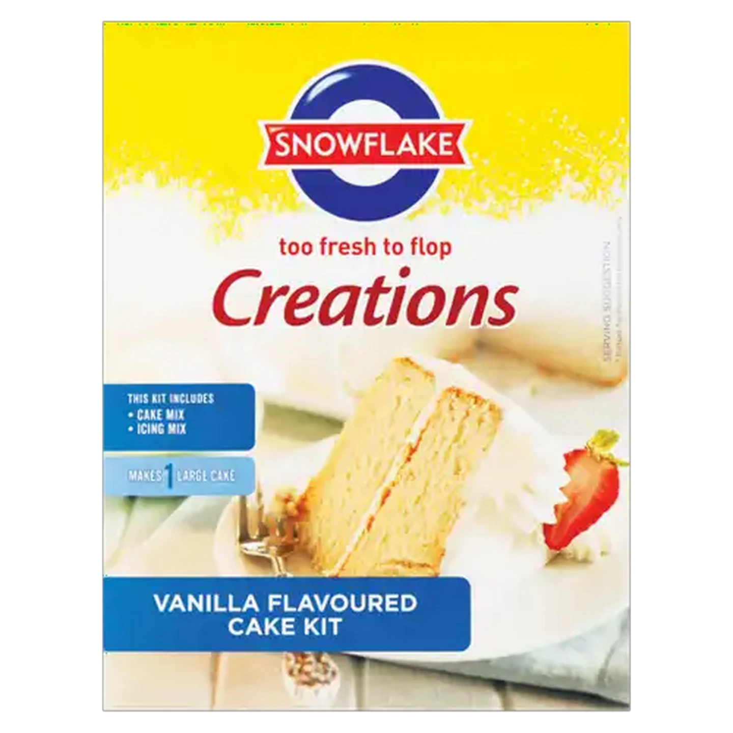 Image of Snowflake Vanilla Flavoured Cake Kit 800g