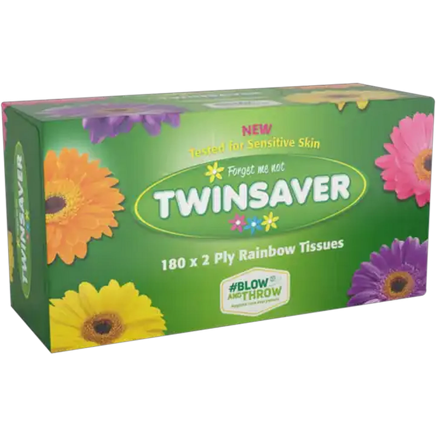 Image of Twinsaver Rainbow Facial Tissues 180 Pack