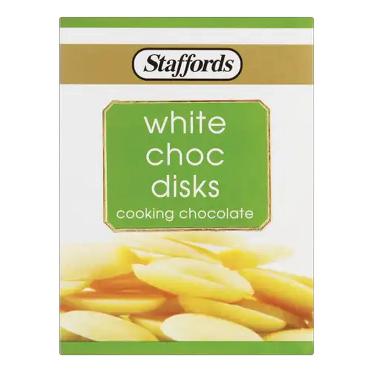 Image of Staffords White Choc Disks 150g