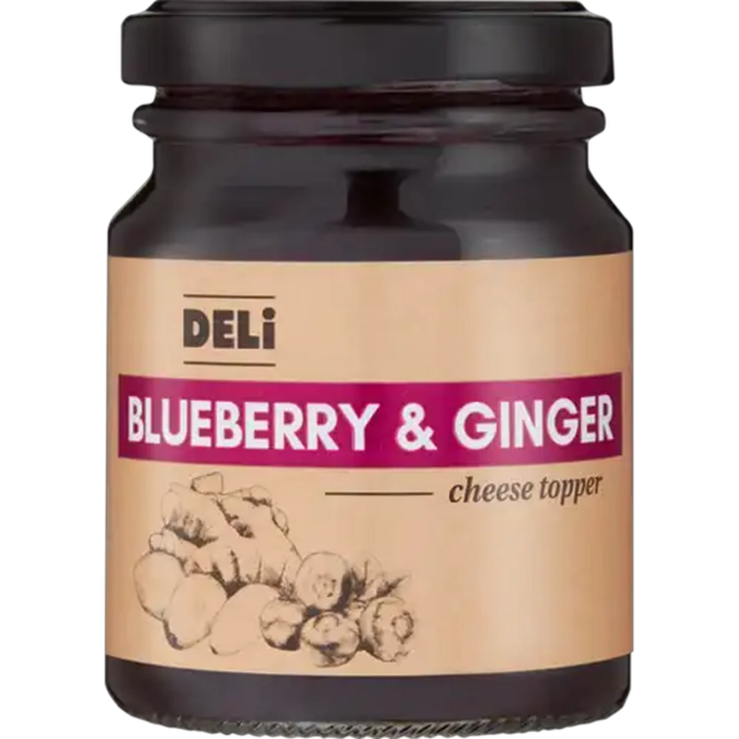 Image of Fresh Blueberry & Ginger Flavoured Jam 180g