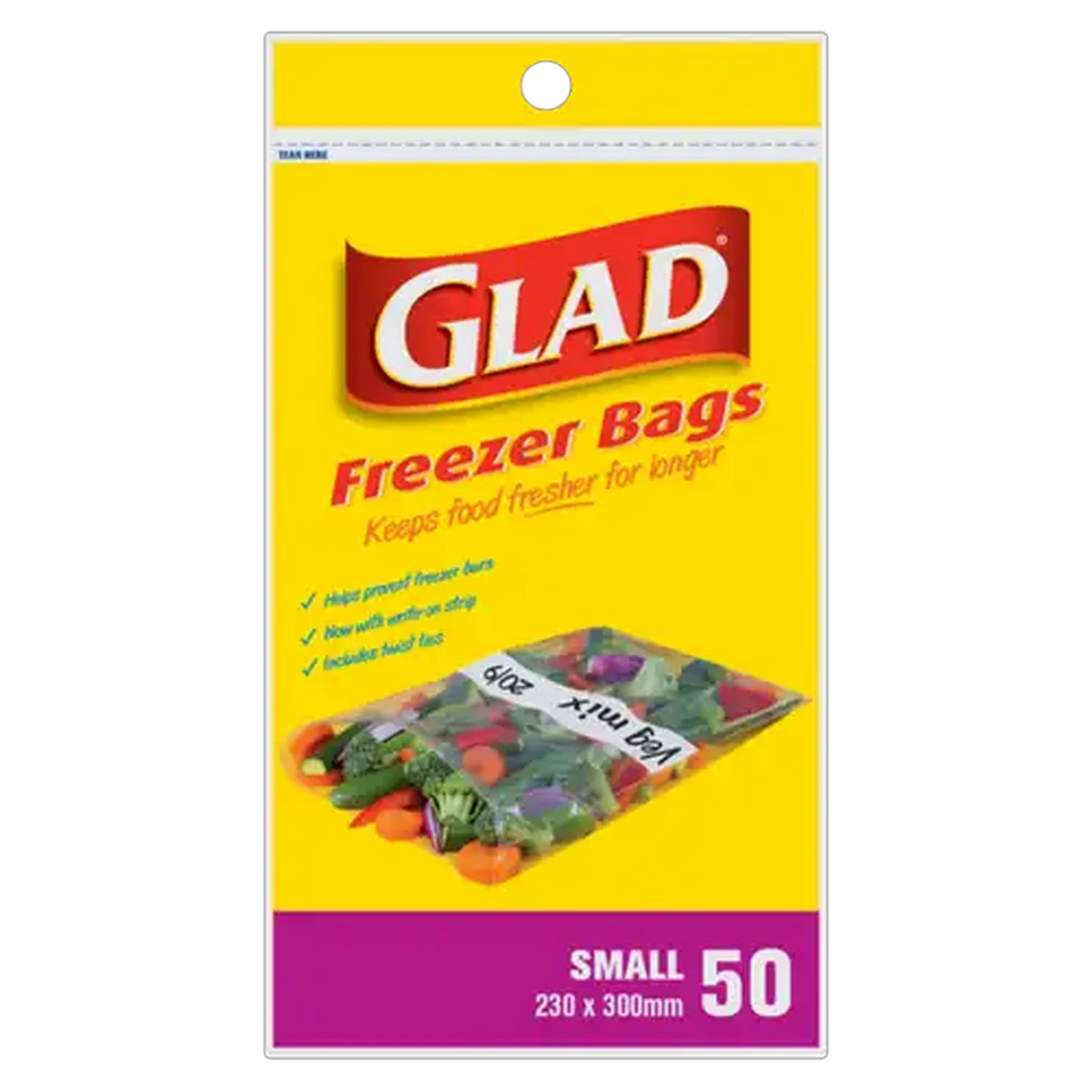 Image of Glad Small Freezer Bags 50 Pack