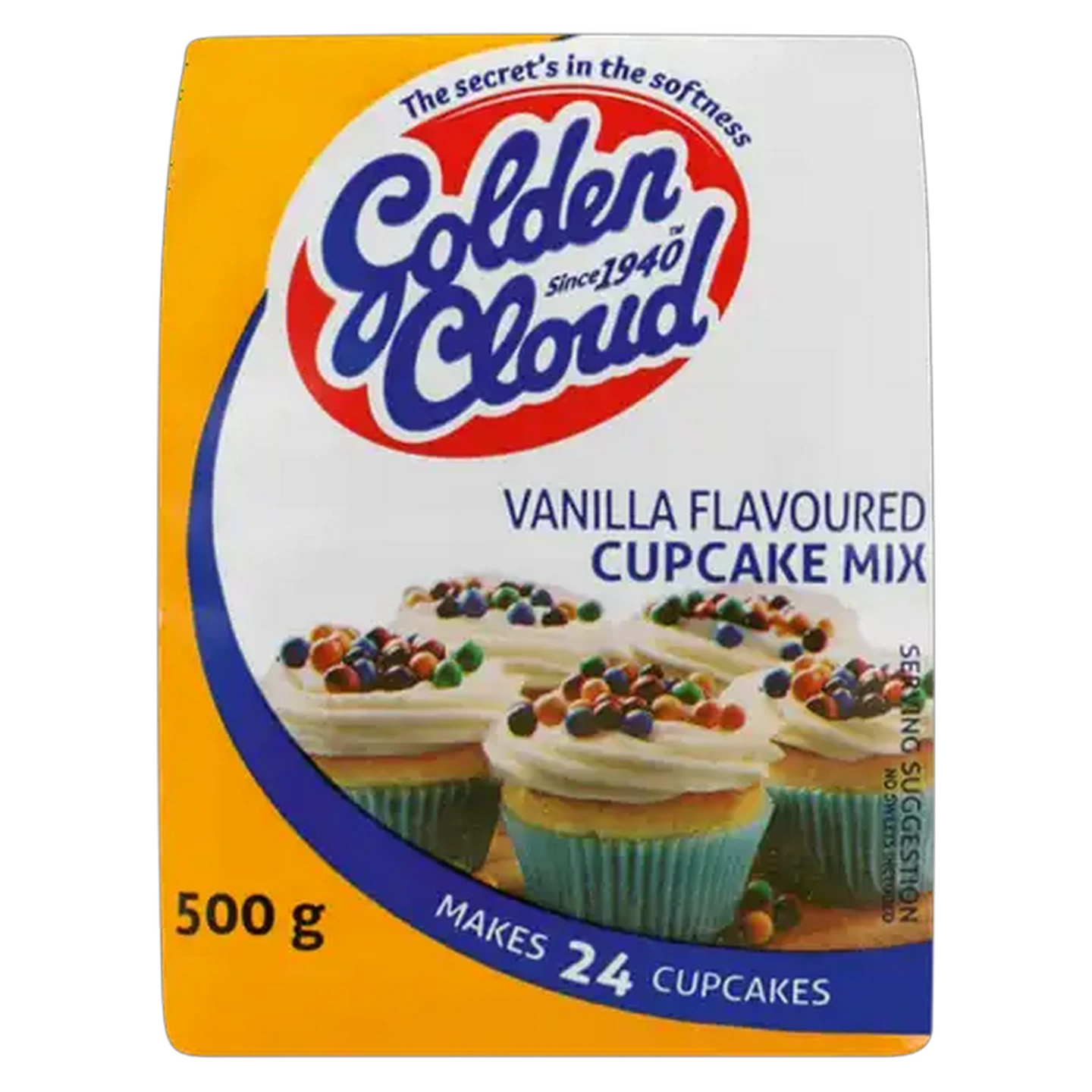 Image of Golden Cloud Vanilla Cupcake Mix 500g