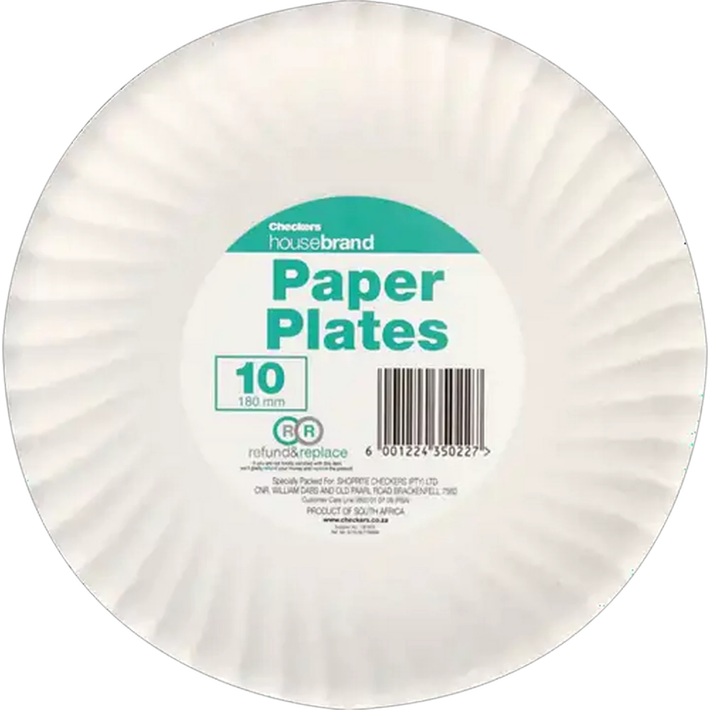 Image of Checkers Housebrand 180mm Paper Plates 10 Pack