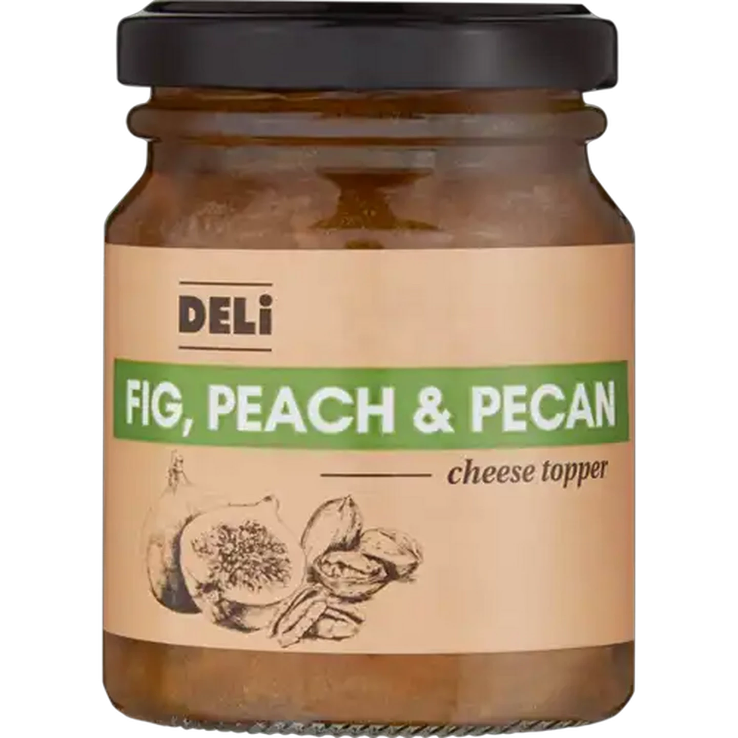 Image of Fresh Fig, Peach & Peacan Flavoured Jam 180g
