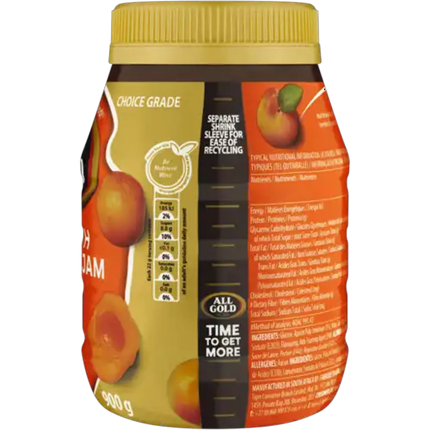 Image of ALL GOLD Smooth Apricot Jam 900g