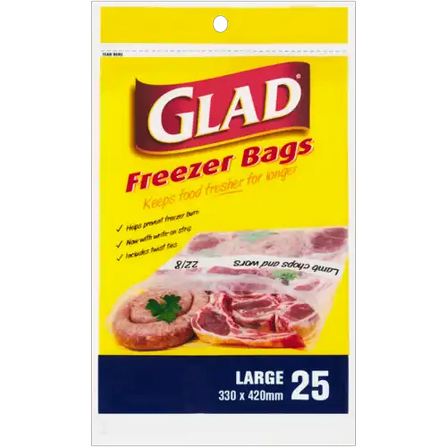 ニャーKBショートポスター11パック Checkers Sixty60 | Glad Large Freezer Bags 25 Pack