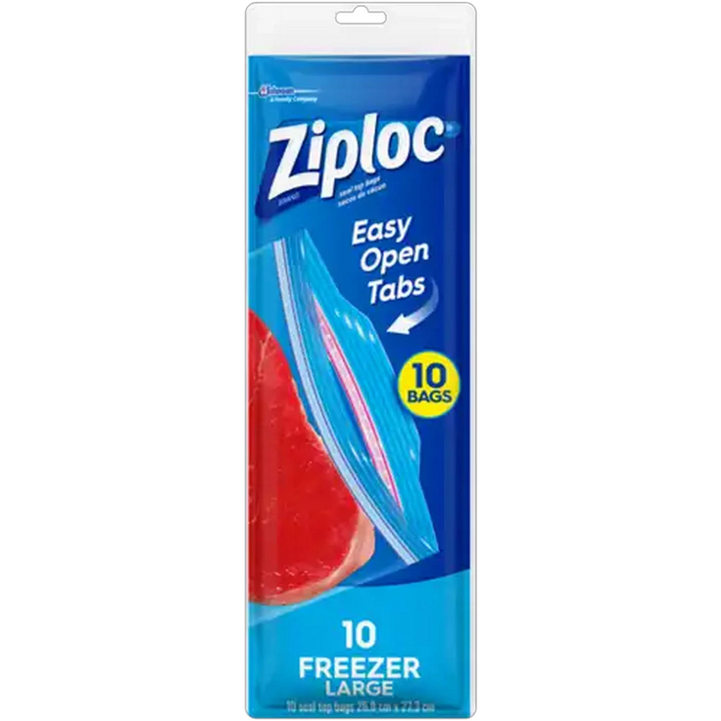 Image of Ziploc Transparent Large Freezer Bags 10 Pack