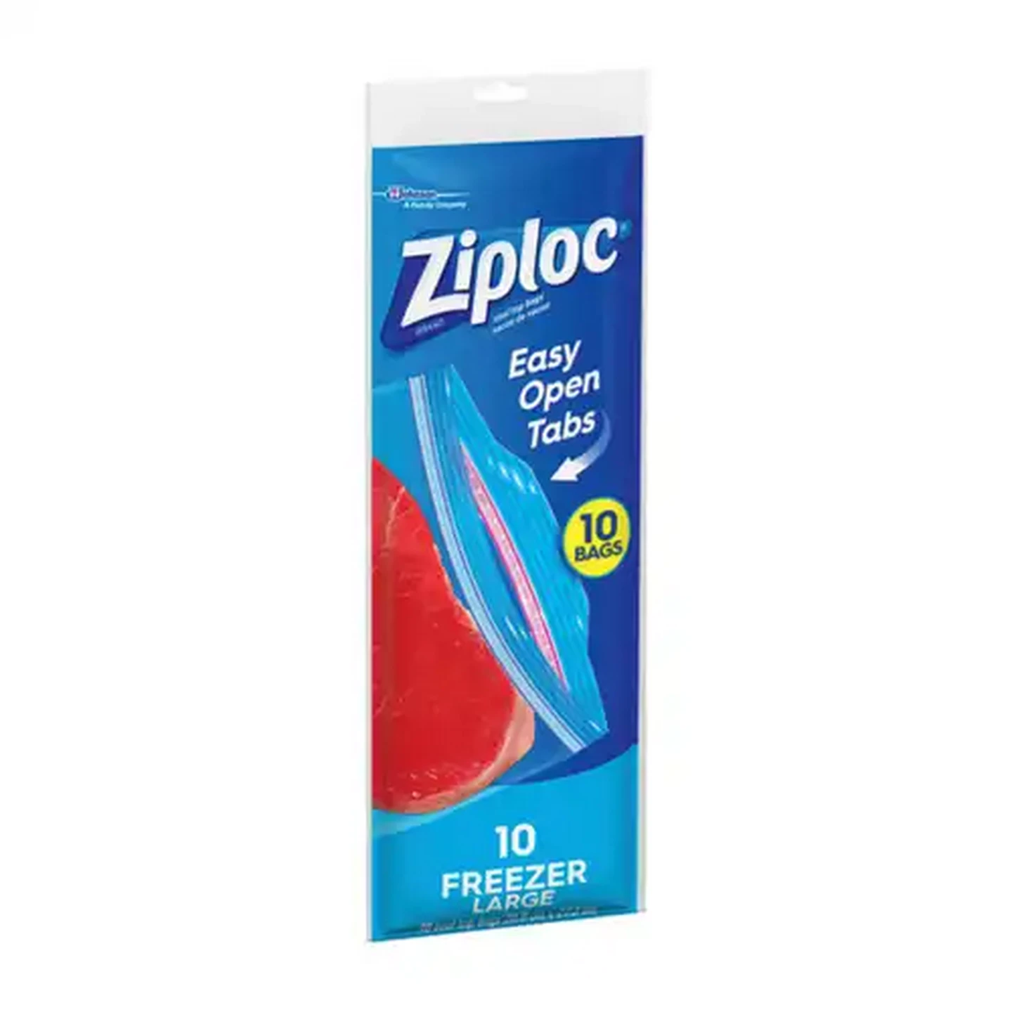 Image of Ziploc Transparent Large Freezer Bags 10 Pack