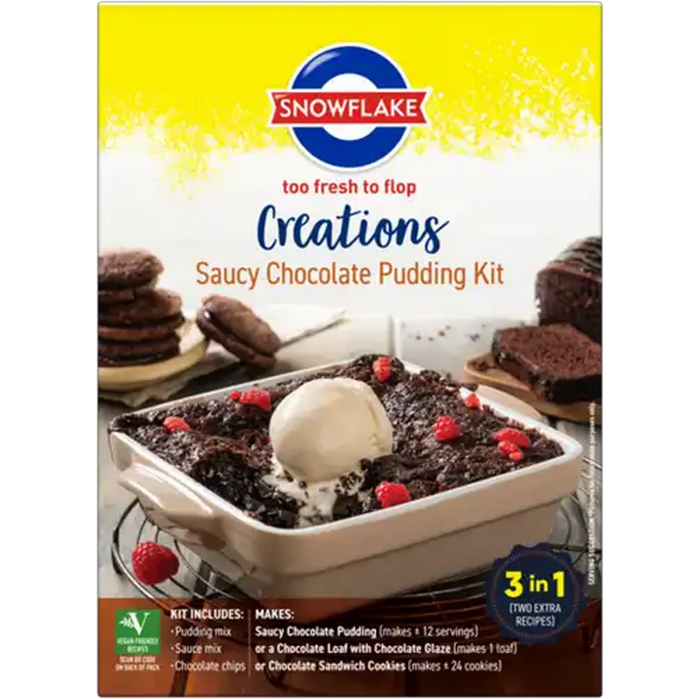 Image of Snowflake Creations Saucy Chocolate Pudding Kit 510g