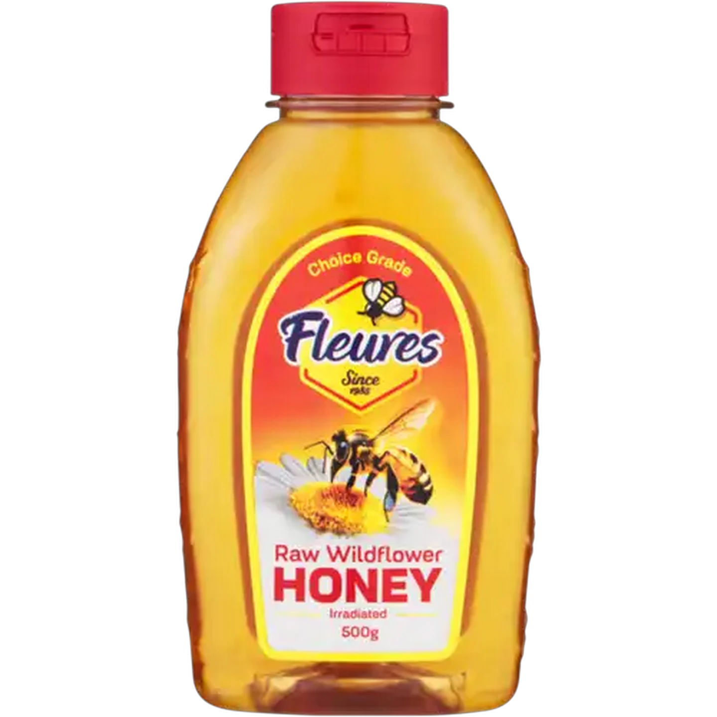 Image of Fleures Radurised Pure Natural Honey Squeeze Bottle 500g