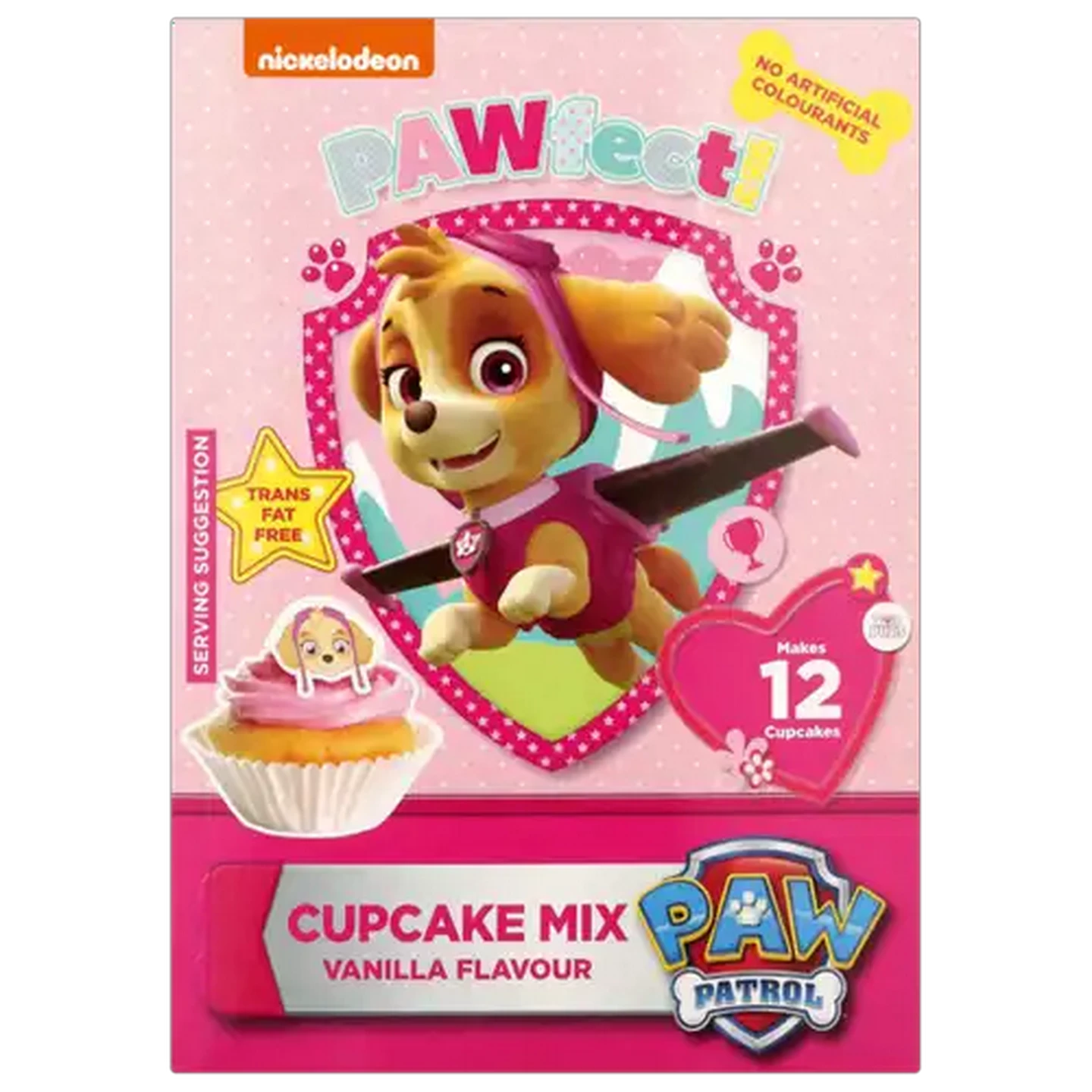 Image of PAW Patrol Vanilla Flavoured Cupcake Mix 295g