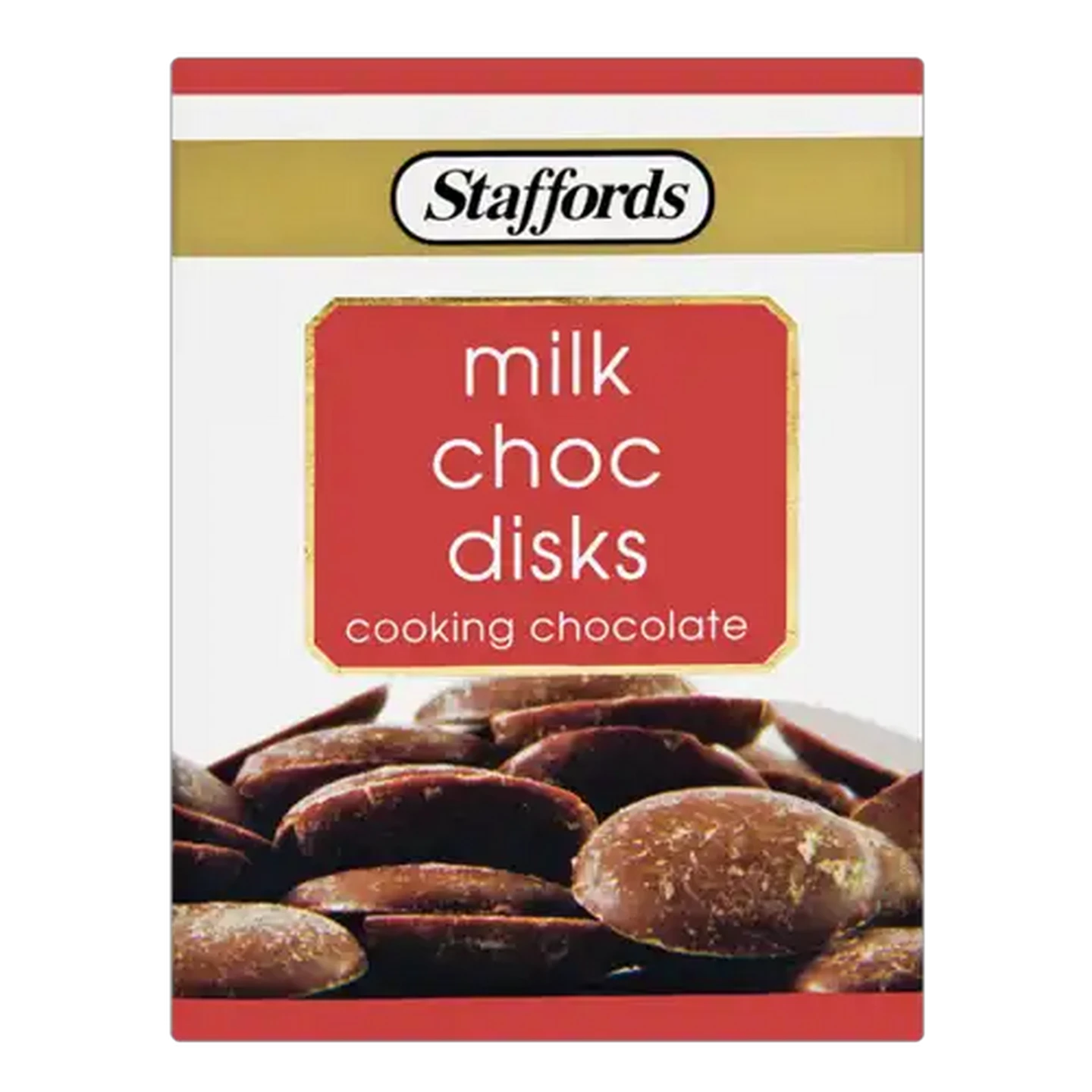 Image of Staffords Milk Chocolate Disks 150g