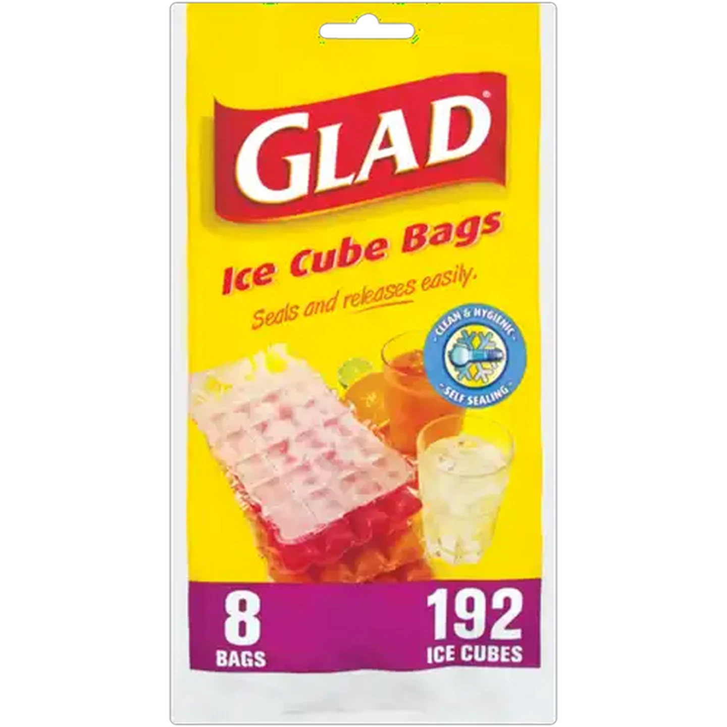 Image of Glad Ice Cube Bags 8 Pack