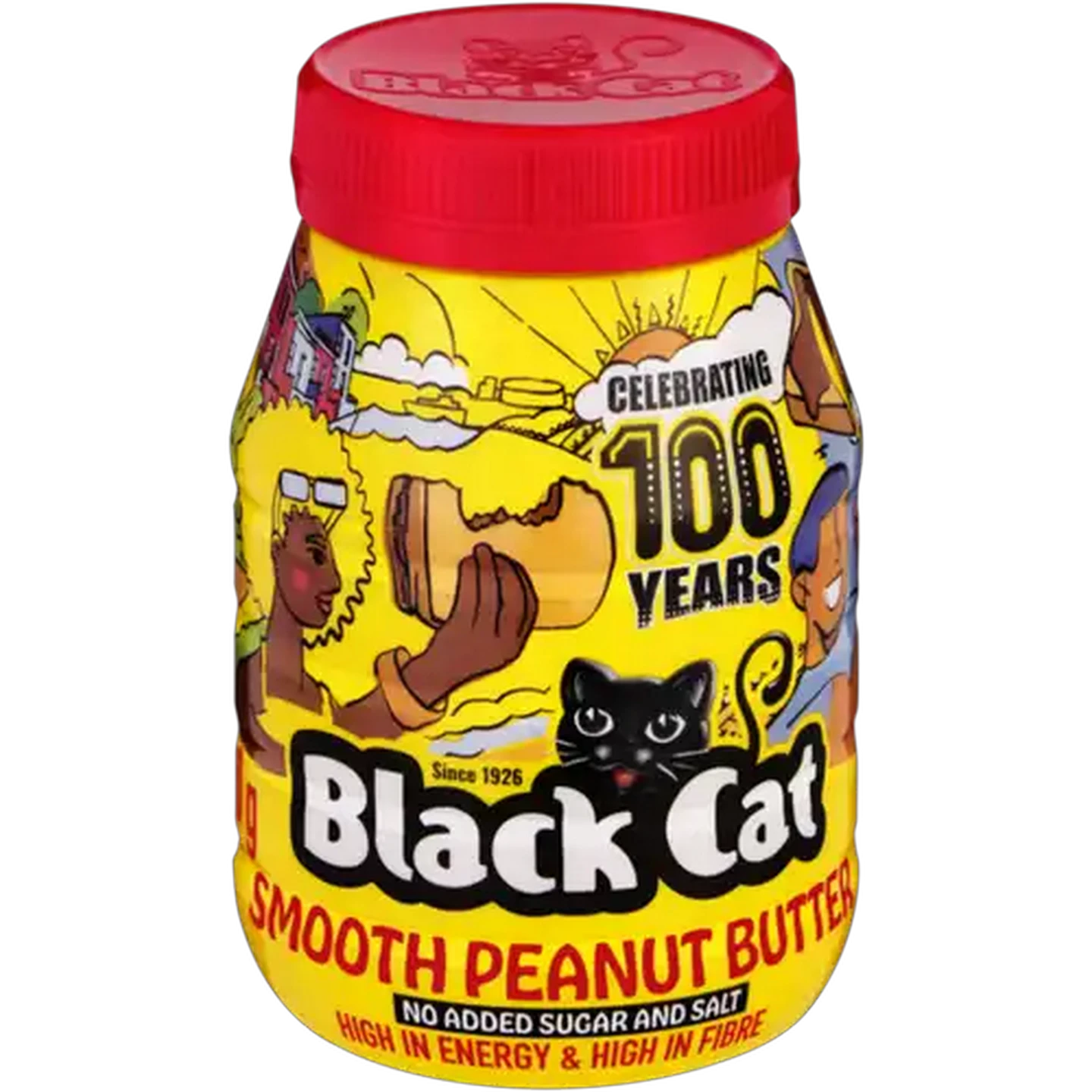 Image of Black Cat No Added Sugar and Salt Smooth Peanut Butter 800g