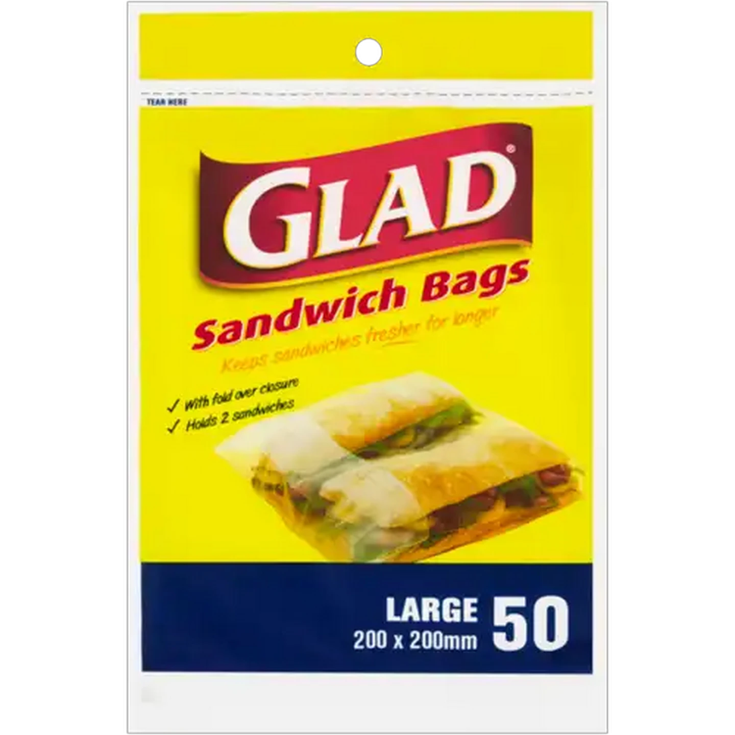 Image of Glad Sandwich Bags 50 Pack