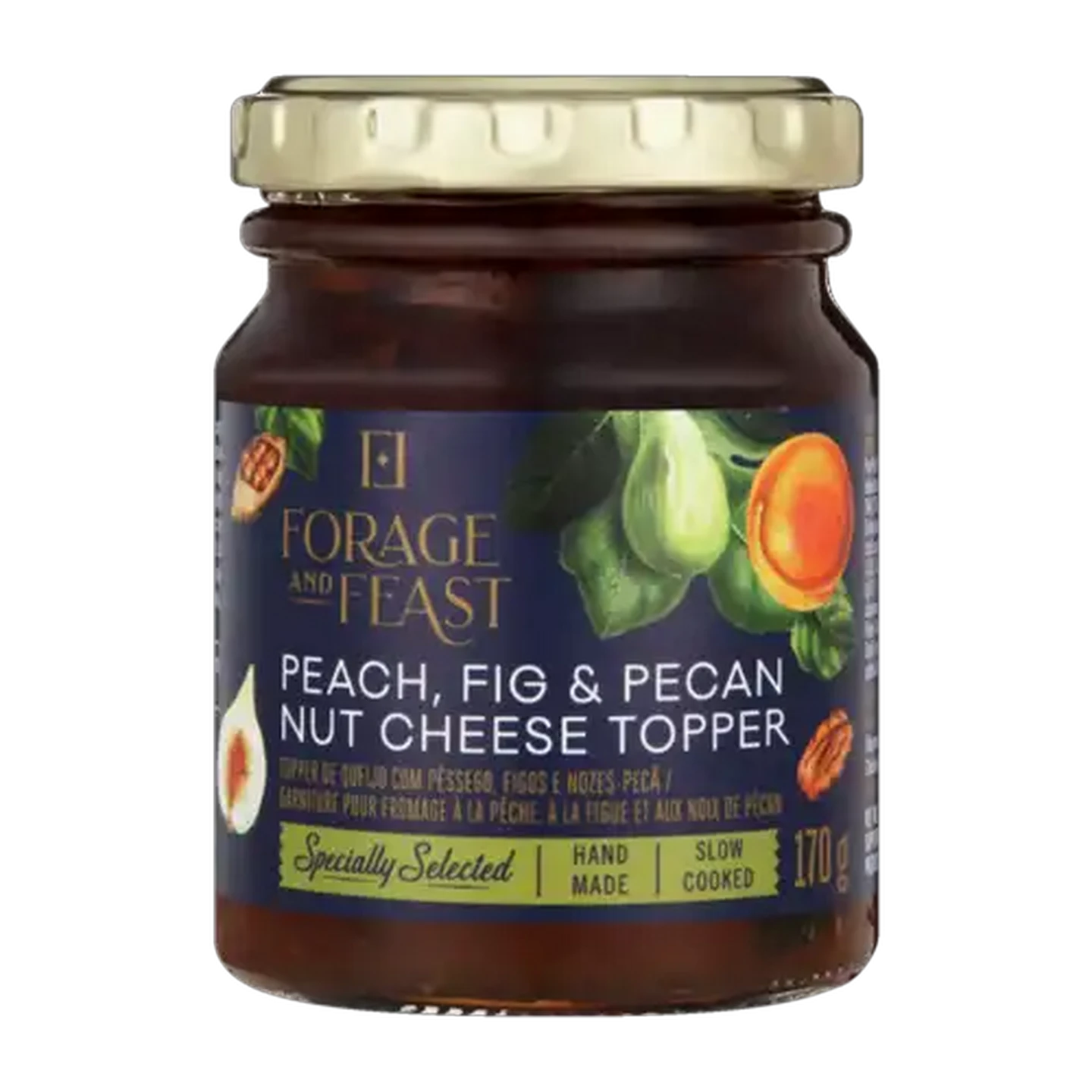 Image of Forage And Feast Peach, Fig & Pecan Nut Cheese Topper 170g