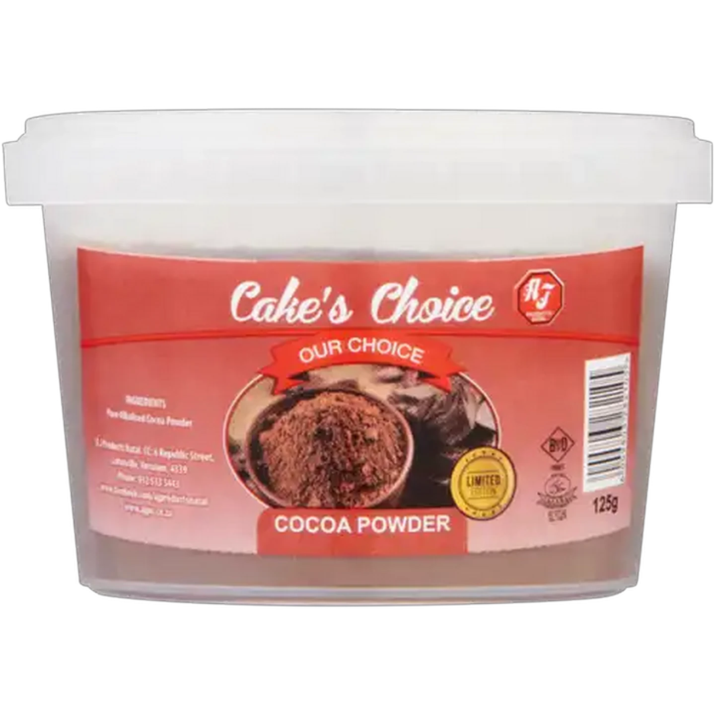 Image of Cake's Choice Cocoa Powder 125g