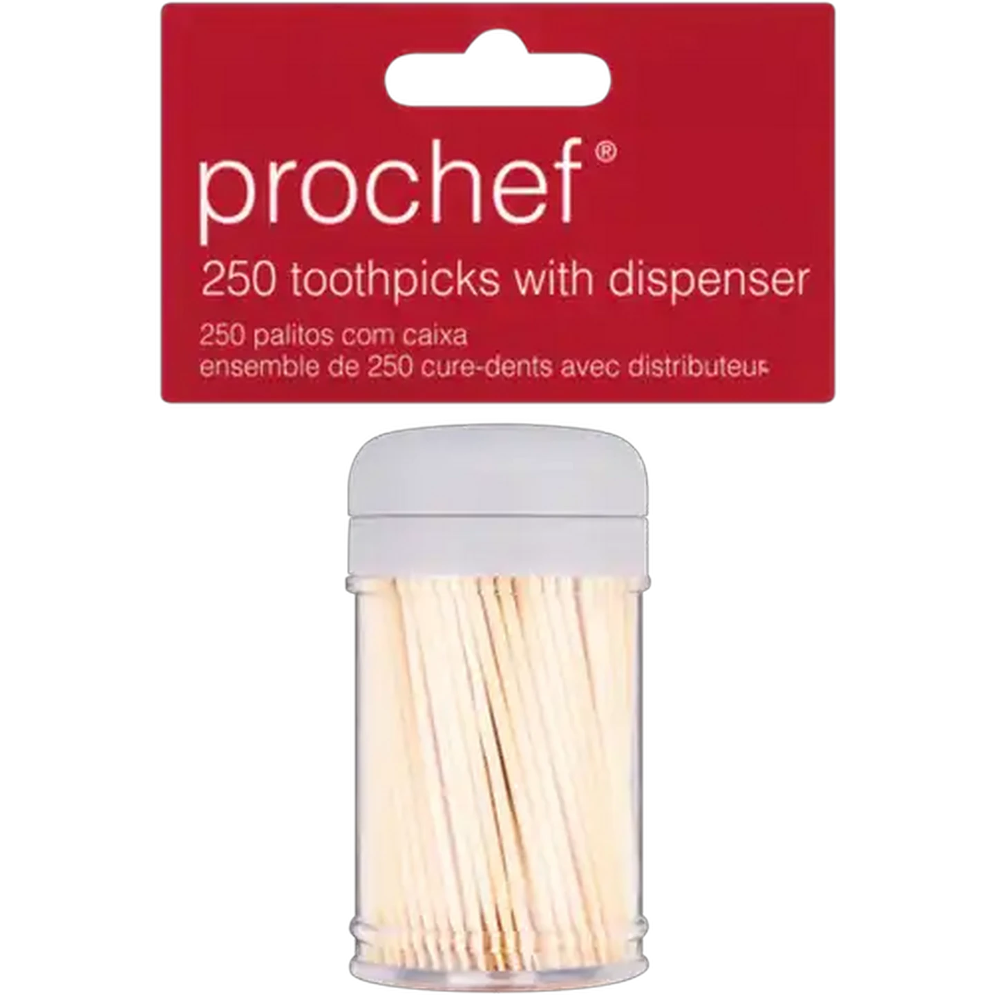 Image of Prochef Bamboo Toothpicks with Dispenser 250-Pack