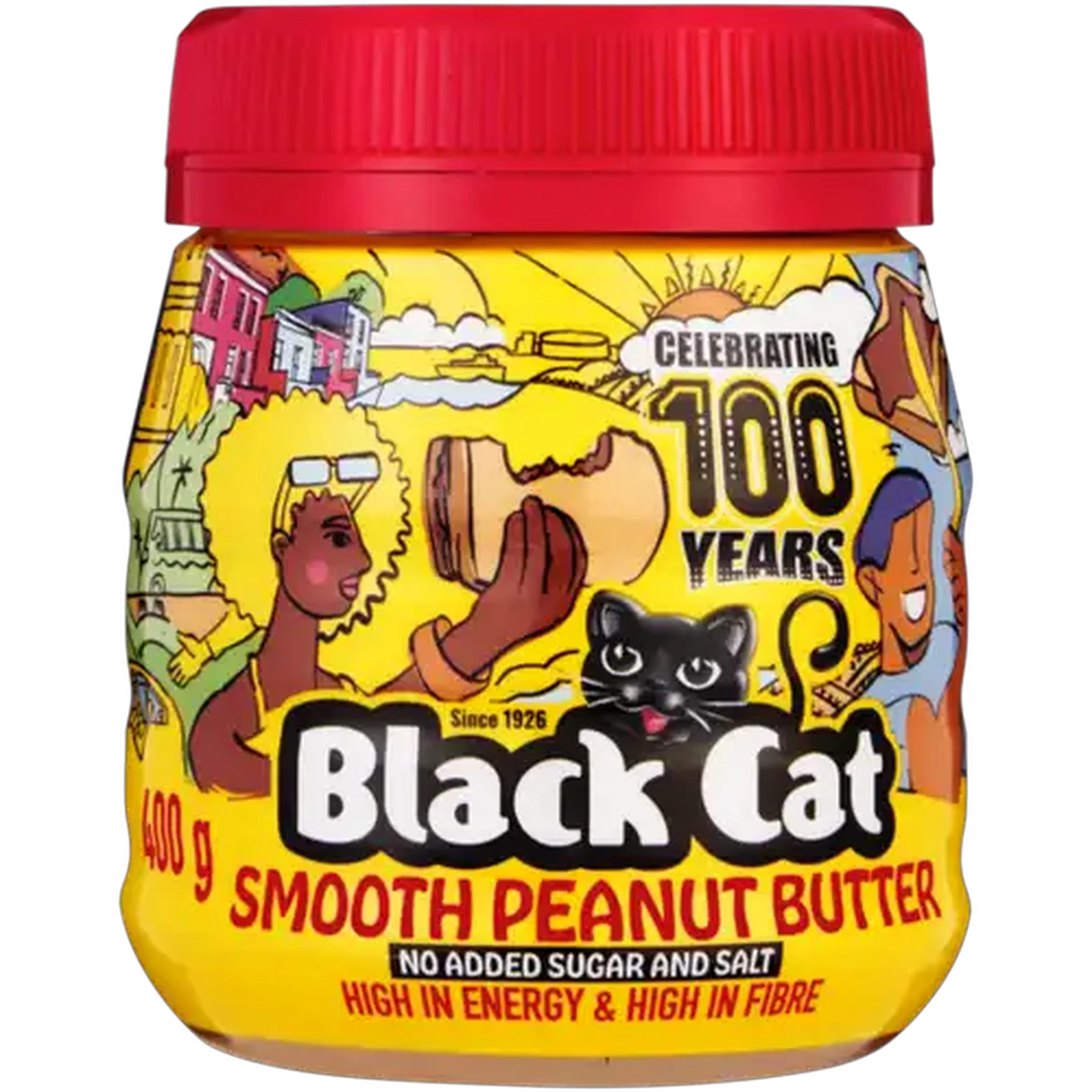 Image of Black Cat No Added Sugar And Salt Smooth Peanut Butter 400g