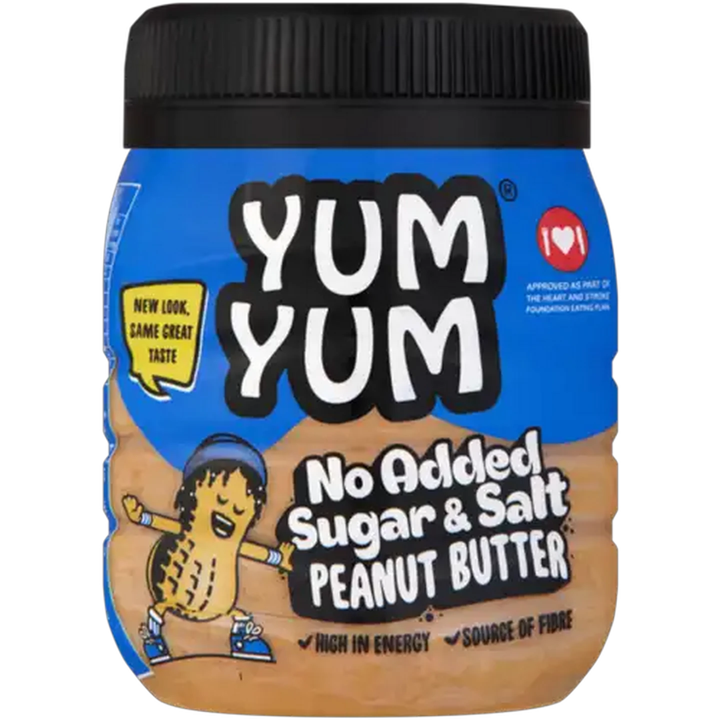 Image of Yum Yum No Added Sugar & Salt Peanut Butter 400g