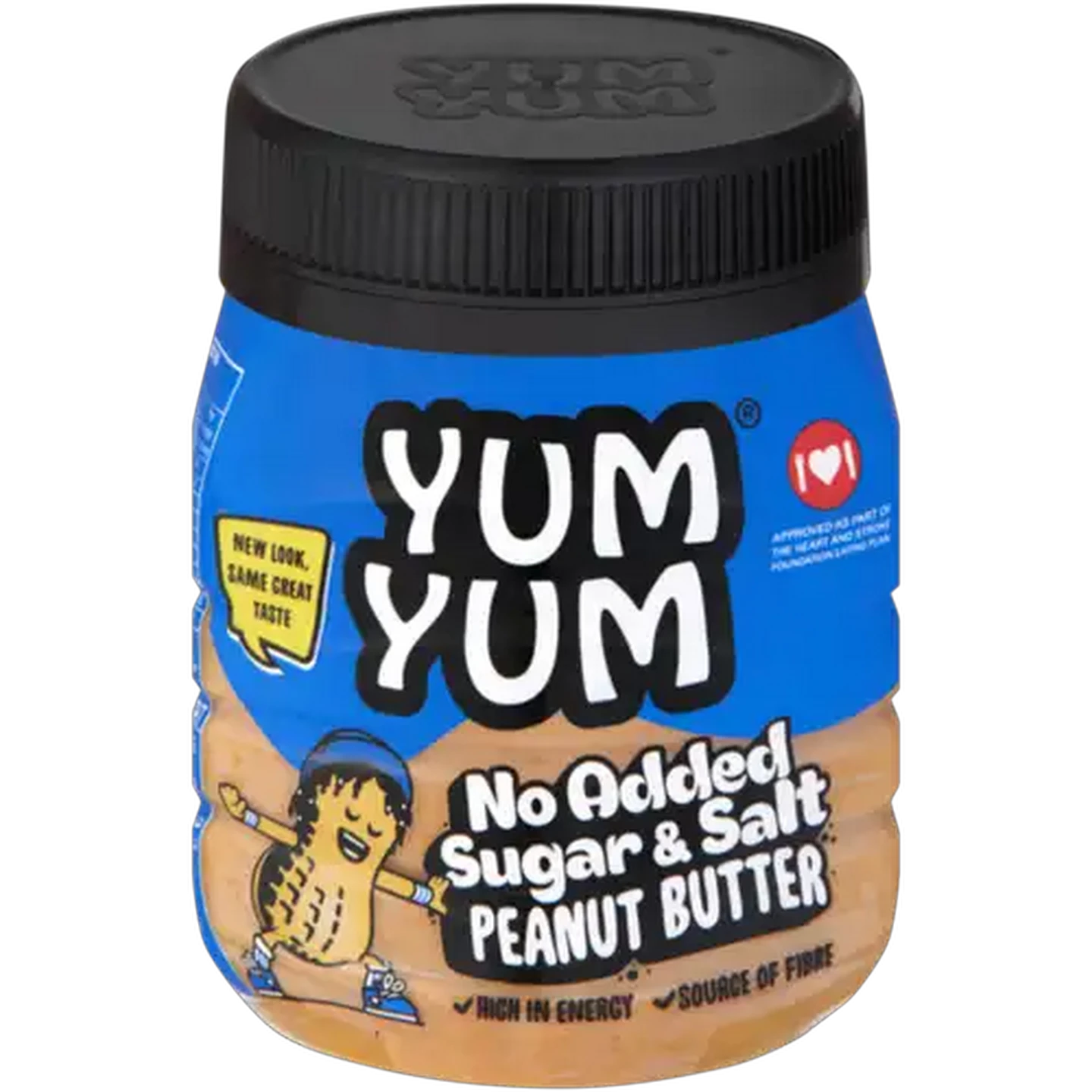 Image of Yum Yum No Added Sugar & Salt Peanut Butter 400g