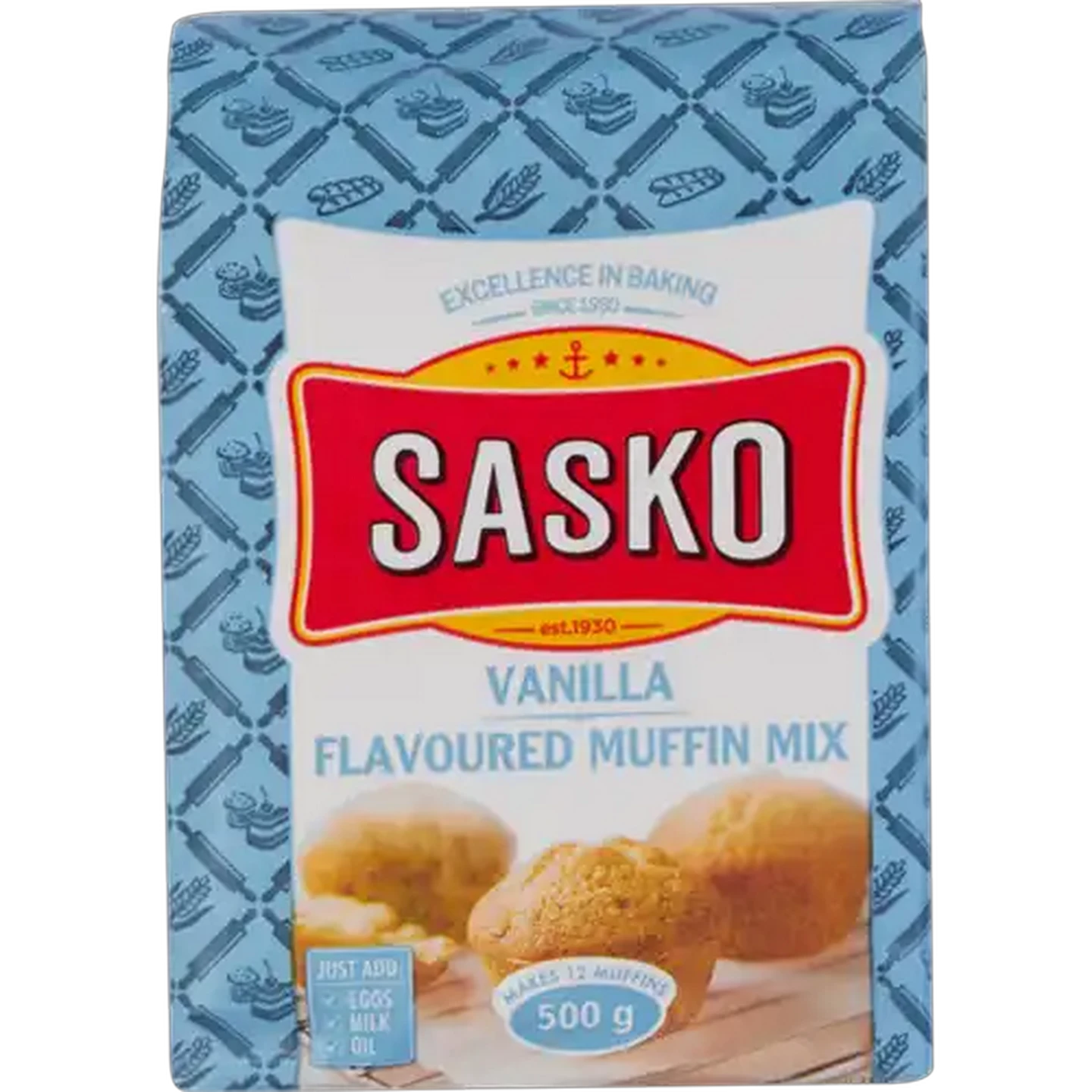 Image of SASKO Vanilla Muffin Mix 500g