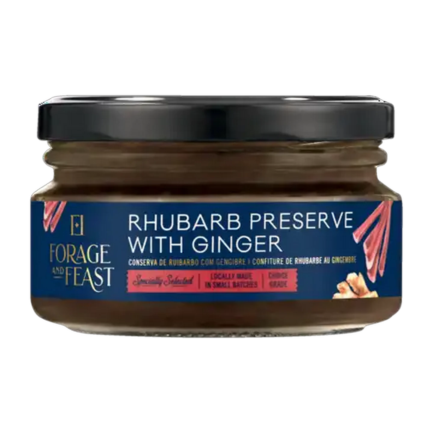 Image of Forage And Feast Rhubarb Preserve with Ginger 200g