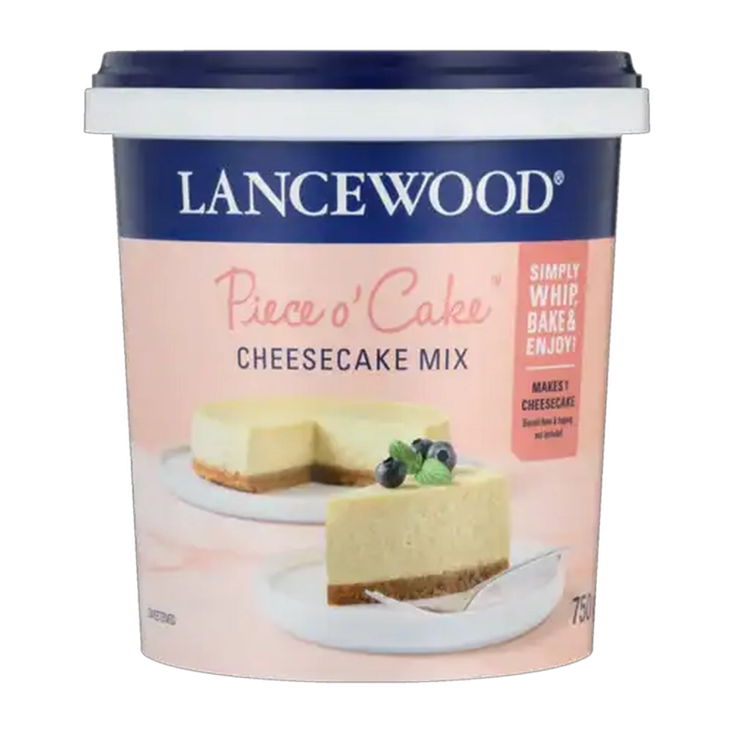 Image of LANCEWOOD Piece O' Cake Cheesecake Mix 750g