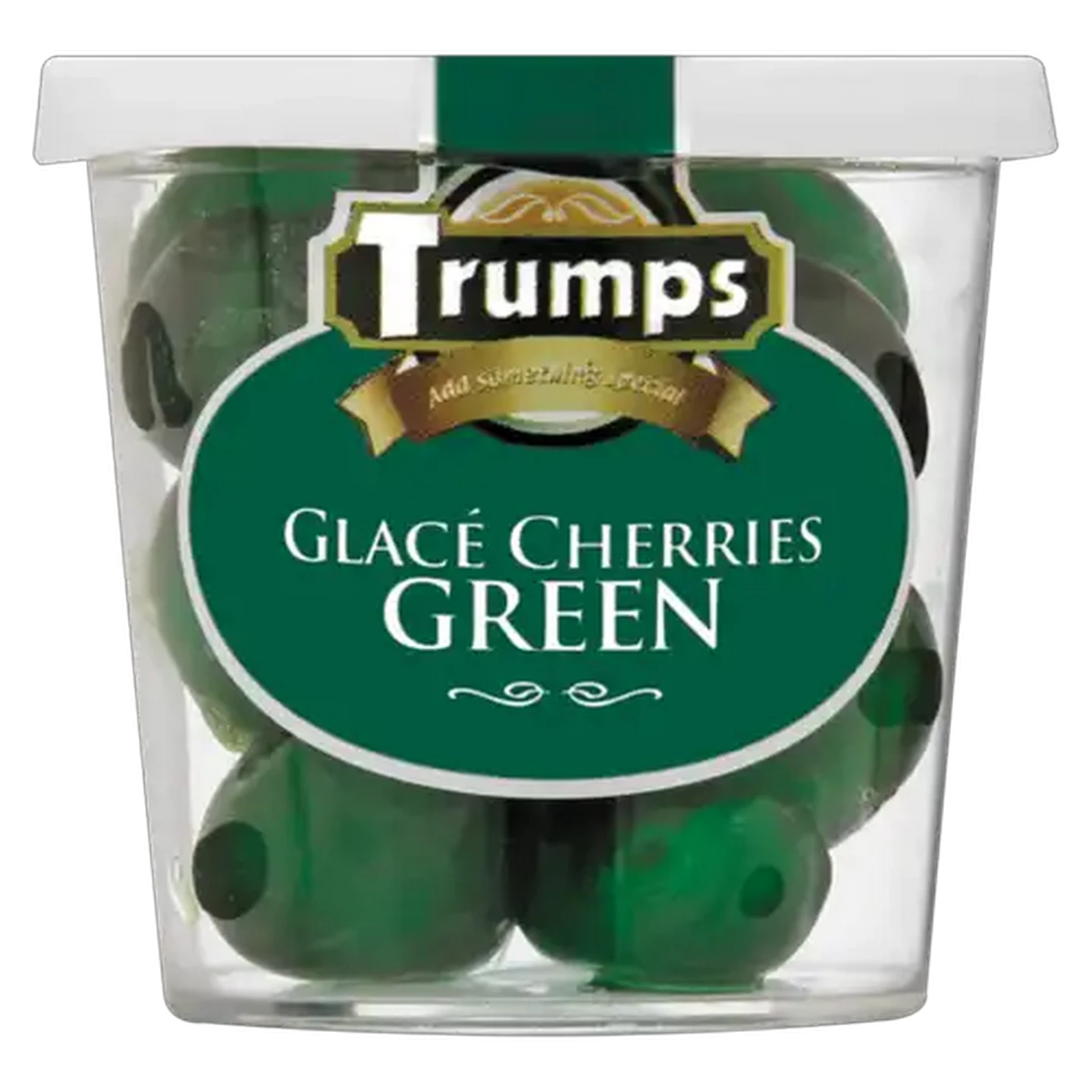 Image of Trumps Glacé Green Cherries 75g