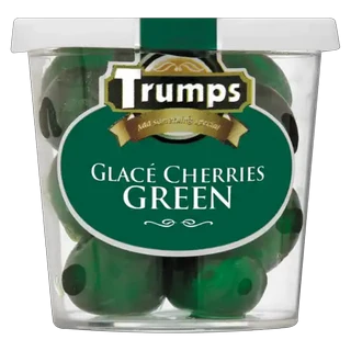 Trumps Glacé Green Cherries 75g