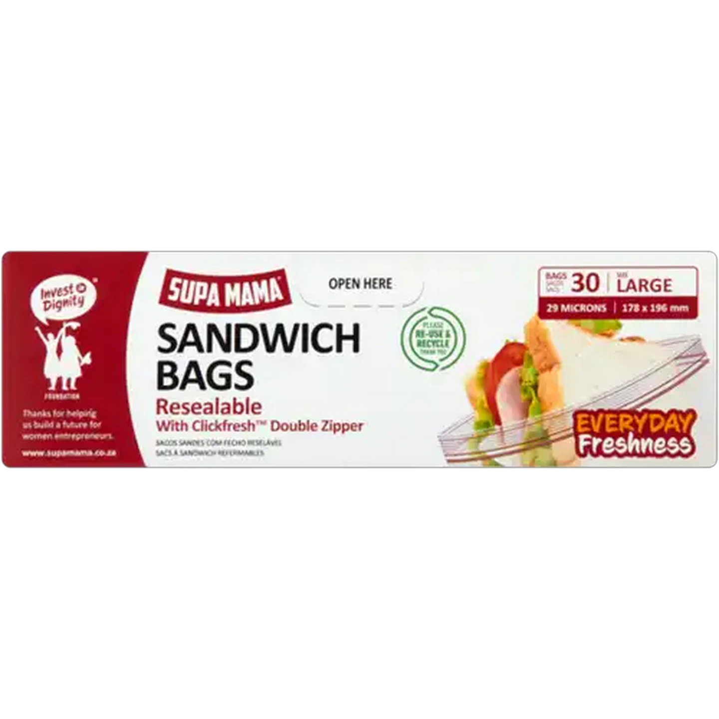 Checkers Sixty60 | Supa Mama Large Resealable Sandwich Bags With