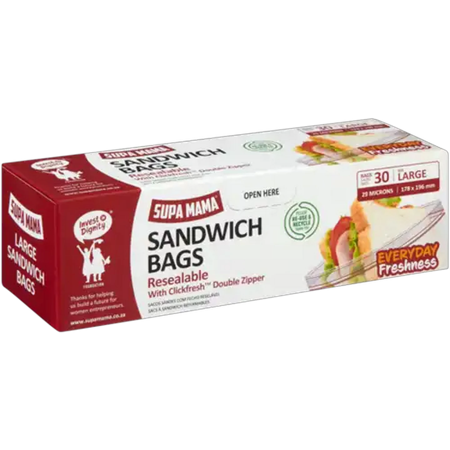 Checkers Sixty60 | Supa Mama Large Resealable Sandwich Bags With