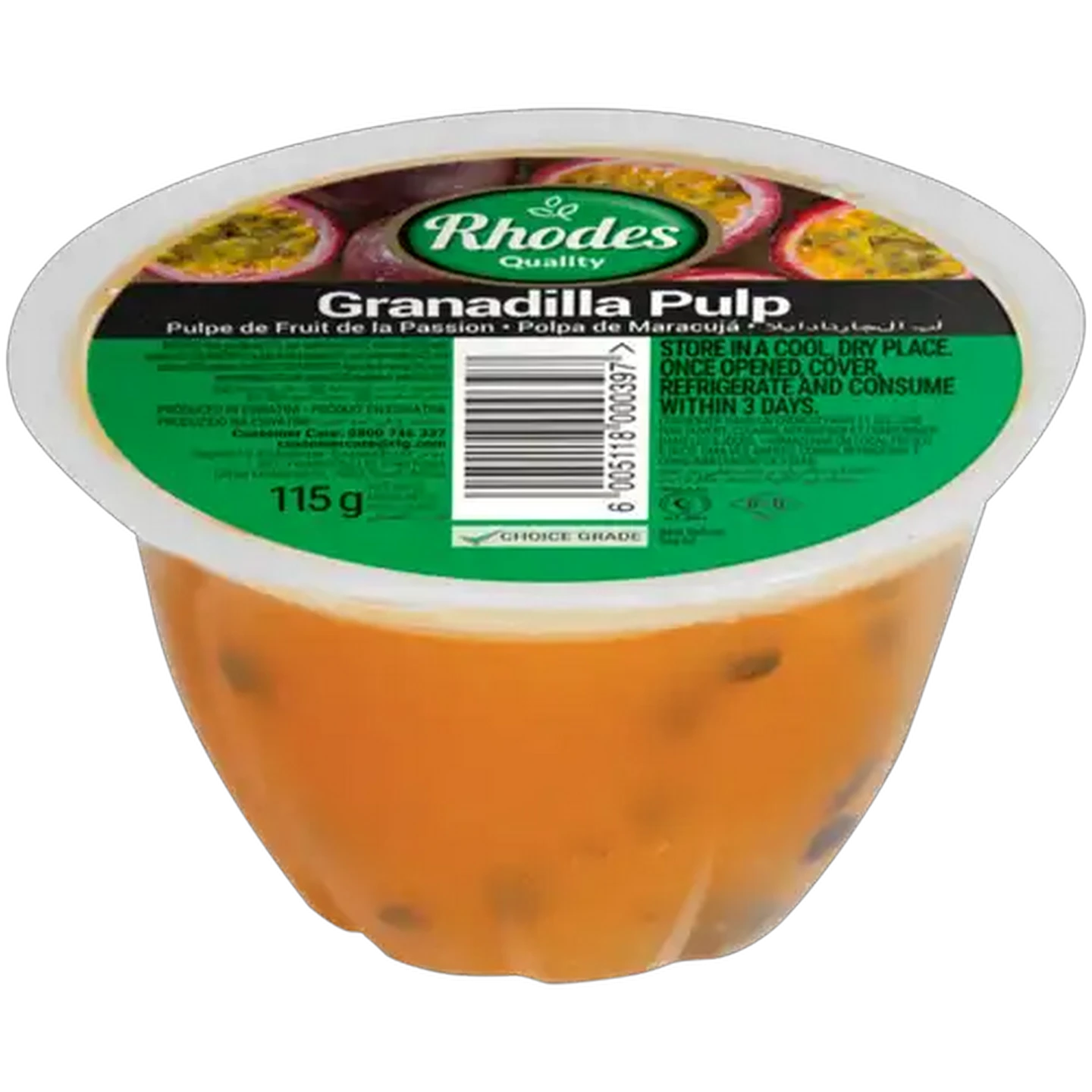 Image of Rhodes Quality Granadilla Pulp 115g