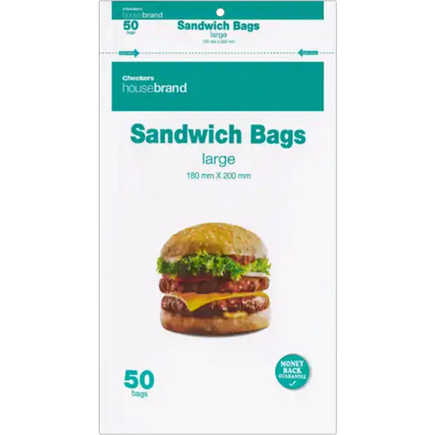 Image of Checkers Housebrand Large Sandwich Bags 50 Pack