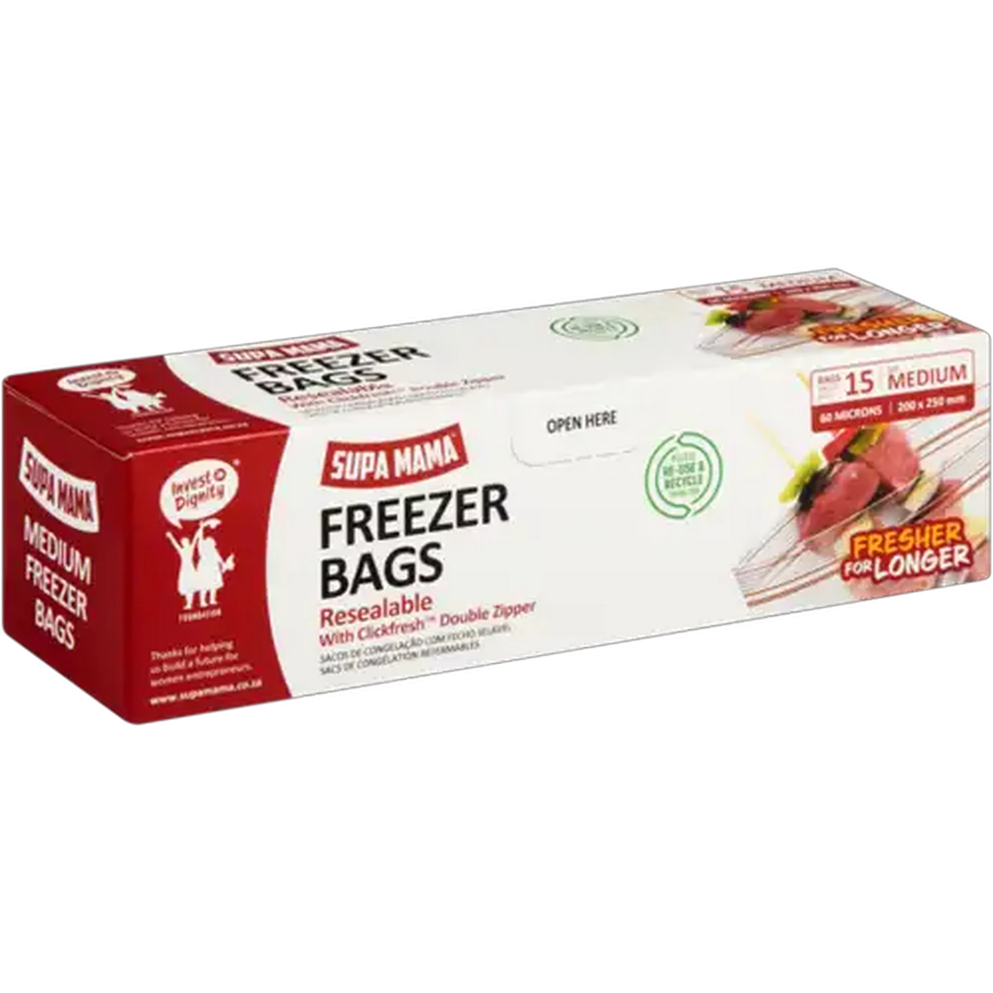 Checkers Sixty60 | Supa Mama 15 Pack Medium Resealable Freezer