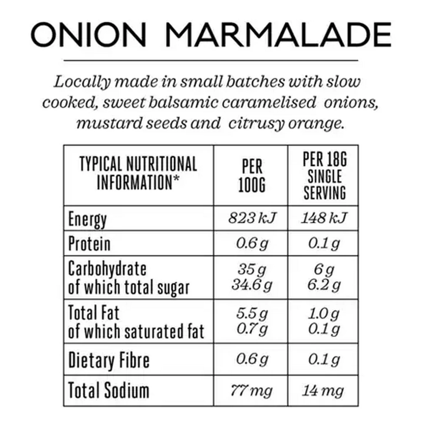 Image of Forage And Feast Onion Marmalade 200g