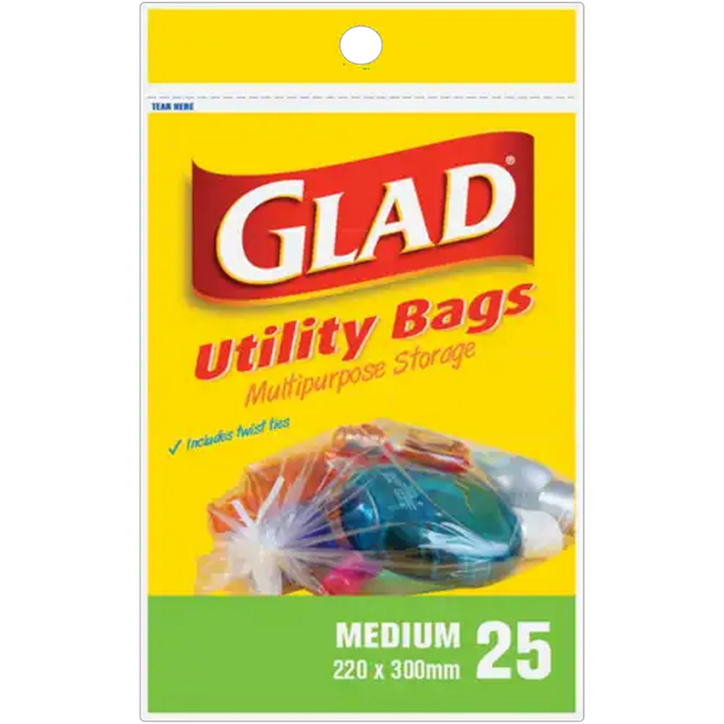 Image of Glad 25 Pack Utility Bags 220mm x 300mm