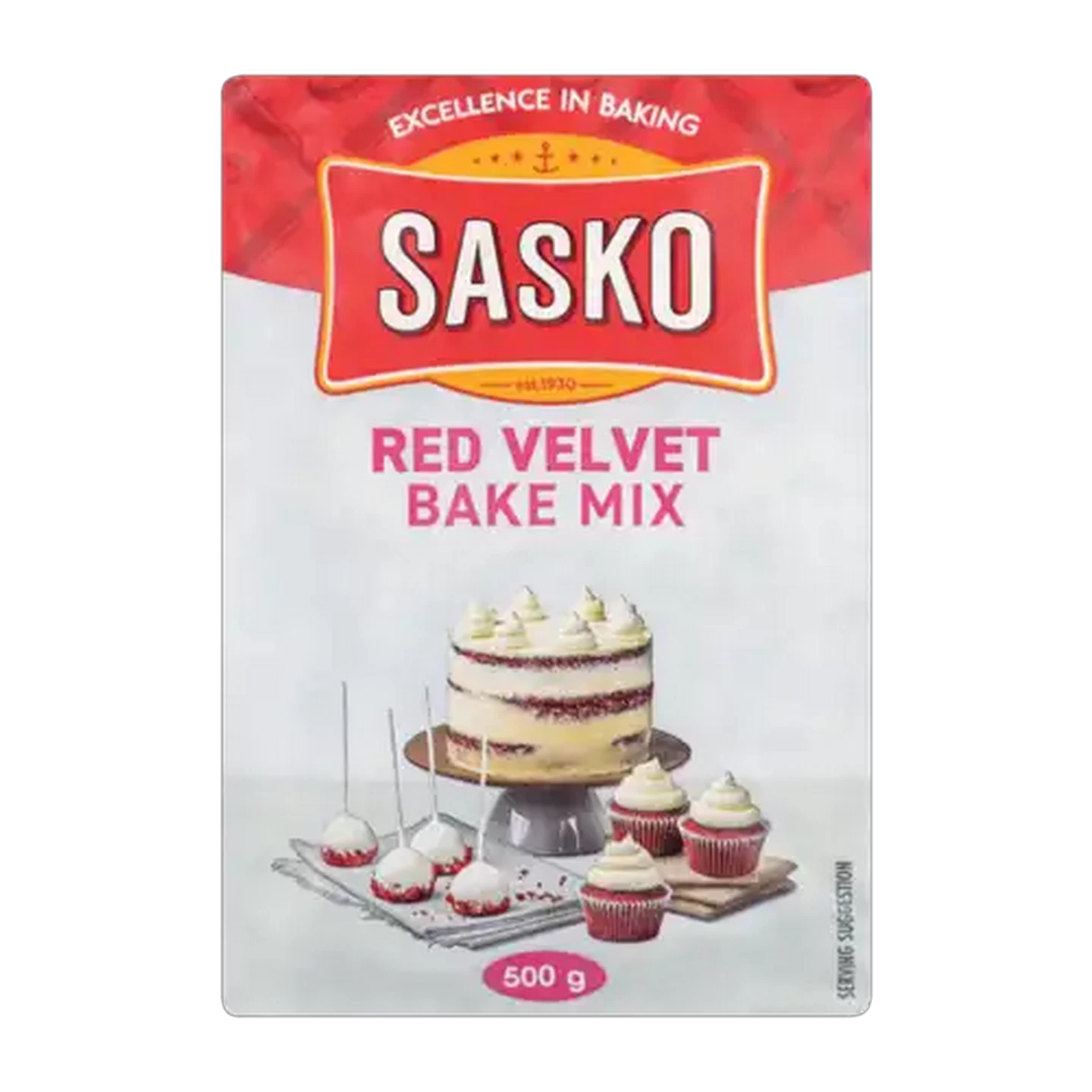 Image of SASKO Red Velvet Bake Mix 500g