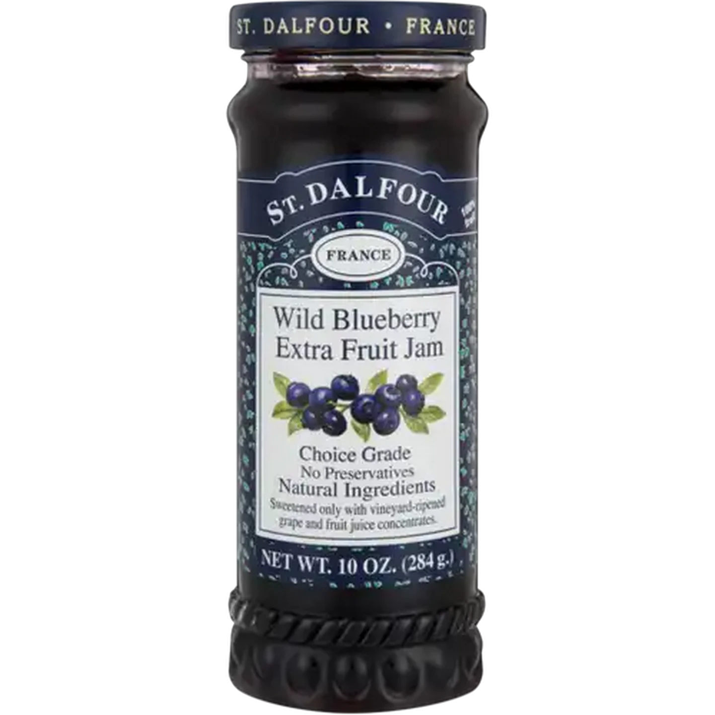 Image of St. Dalfour Wild Blueberry Extra Fruit Jam 284g
