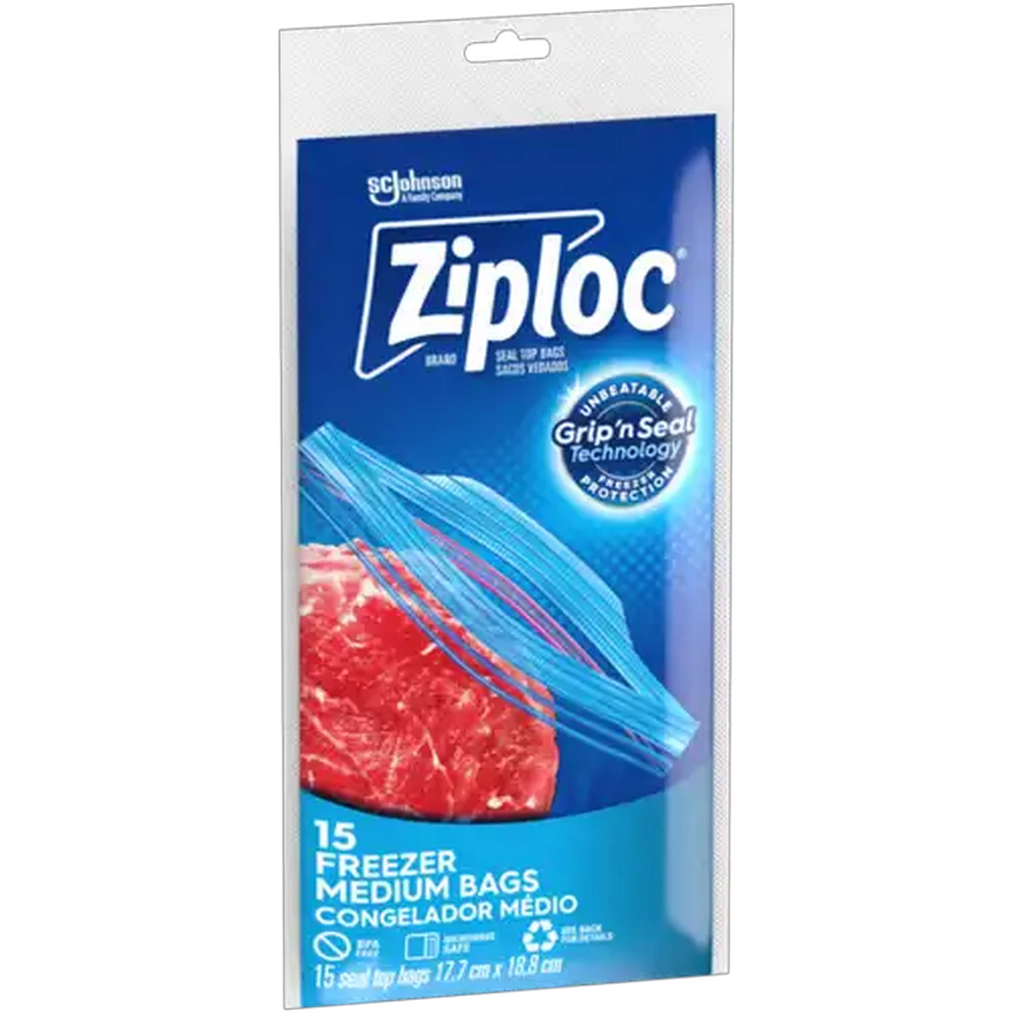 Image of Ziploc Freezer Bags 15 Pack