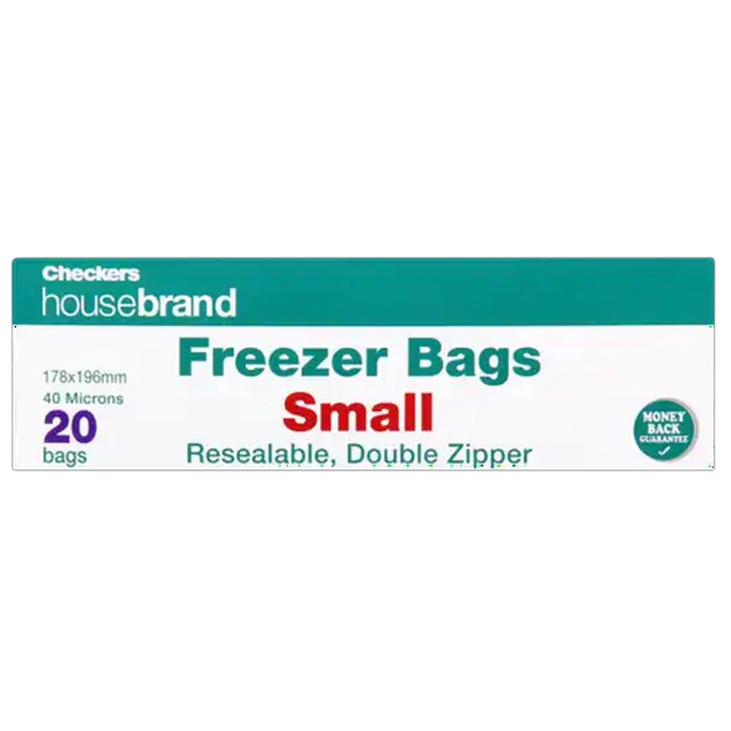 Image of Checkers Housebrand Small Freezer Bags 20 Pack